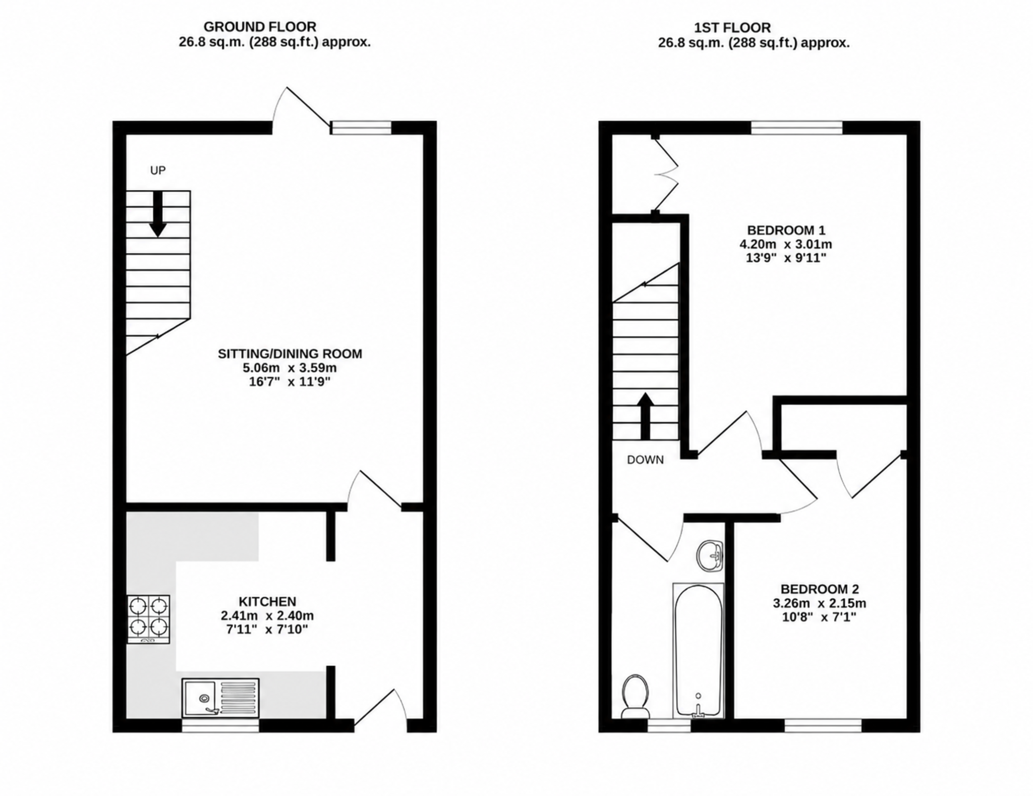 13c  Pound Lane, SHAFTESBURY floorplan