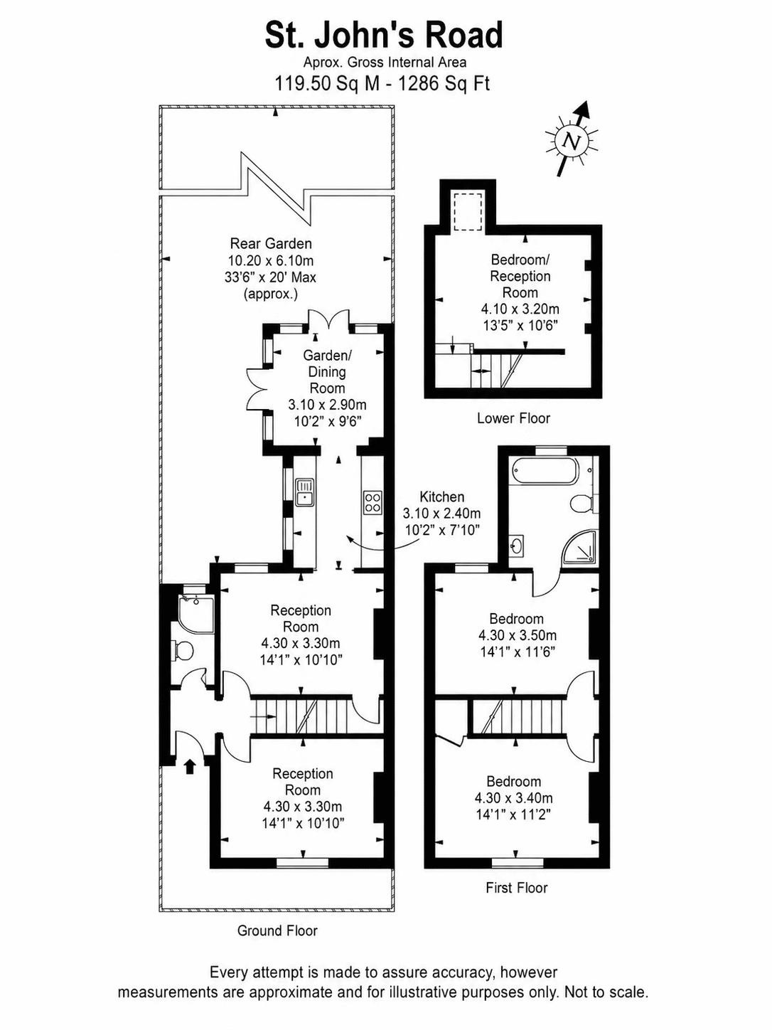 38, St. Johns Road, Kingston Upon Thames floorplan