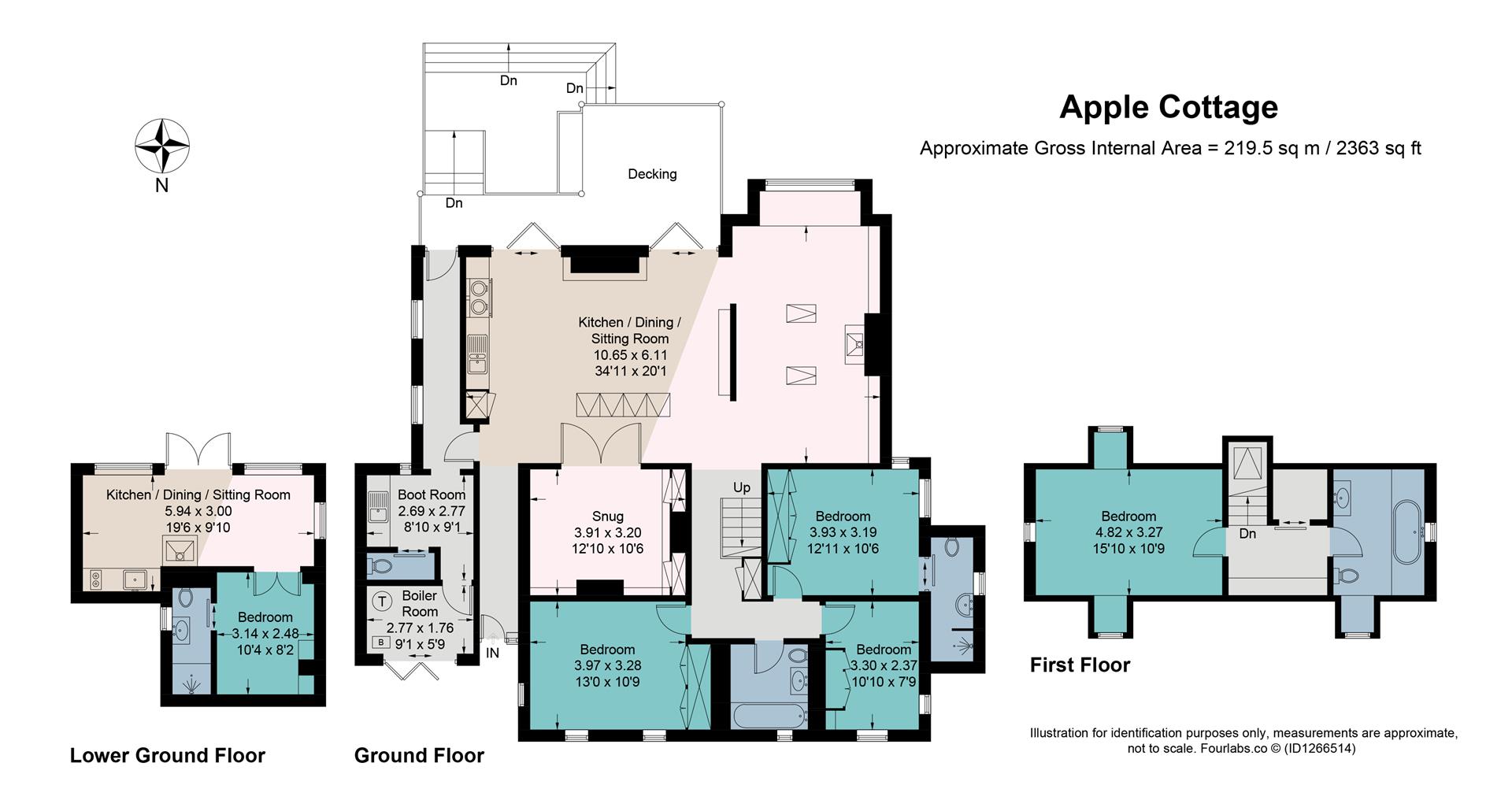 Apple Cottage, Pancake Hill, Cheltenham floorplan