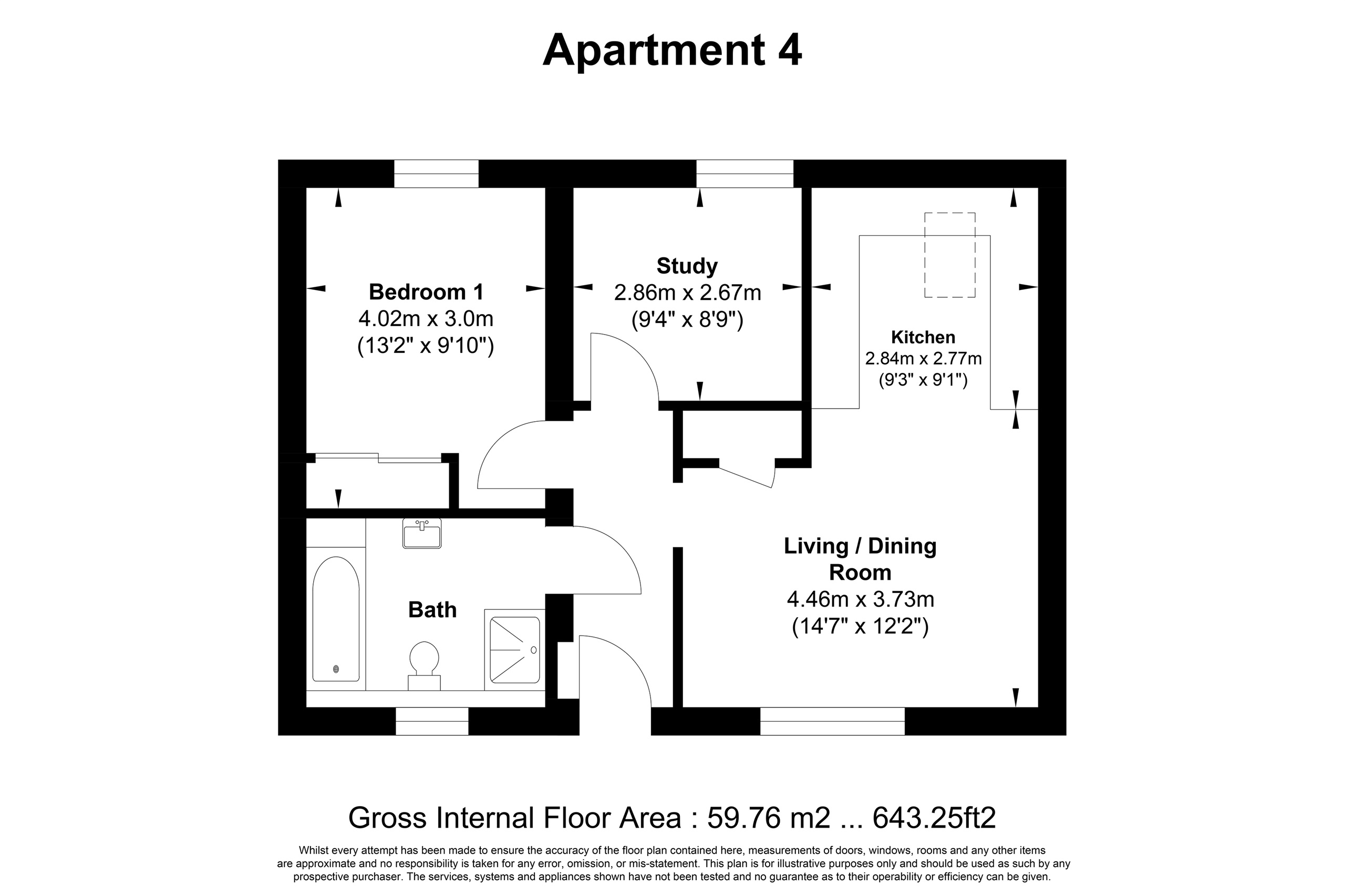 Plot 4 New, The Old Village Hall, Crawley floorplan