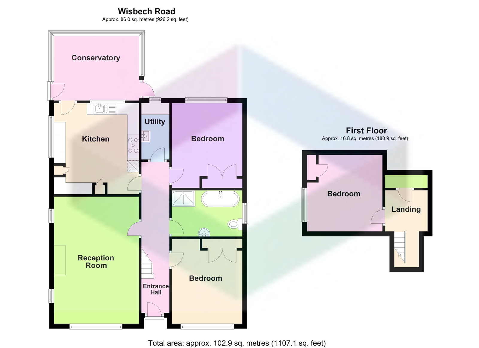 184a, Wisbech Road, March floorplan