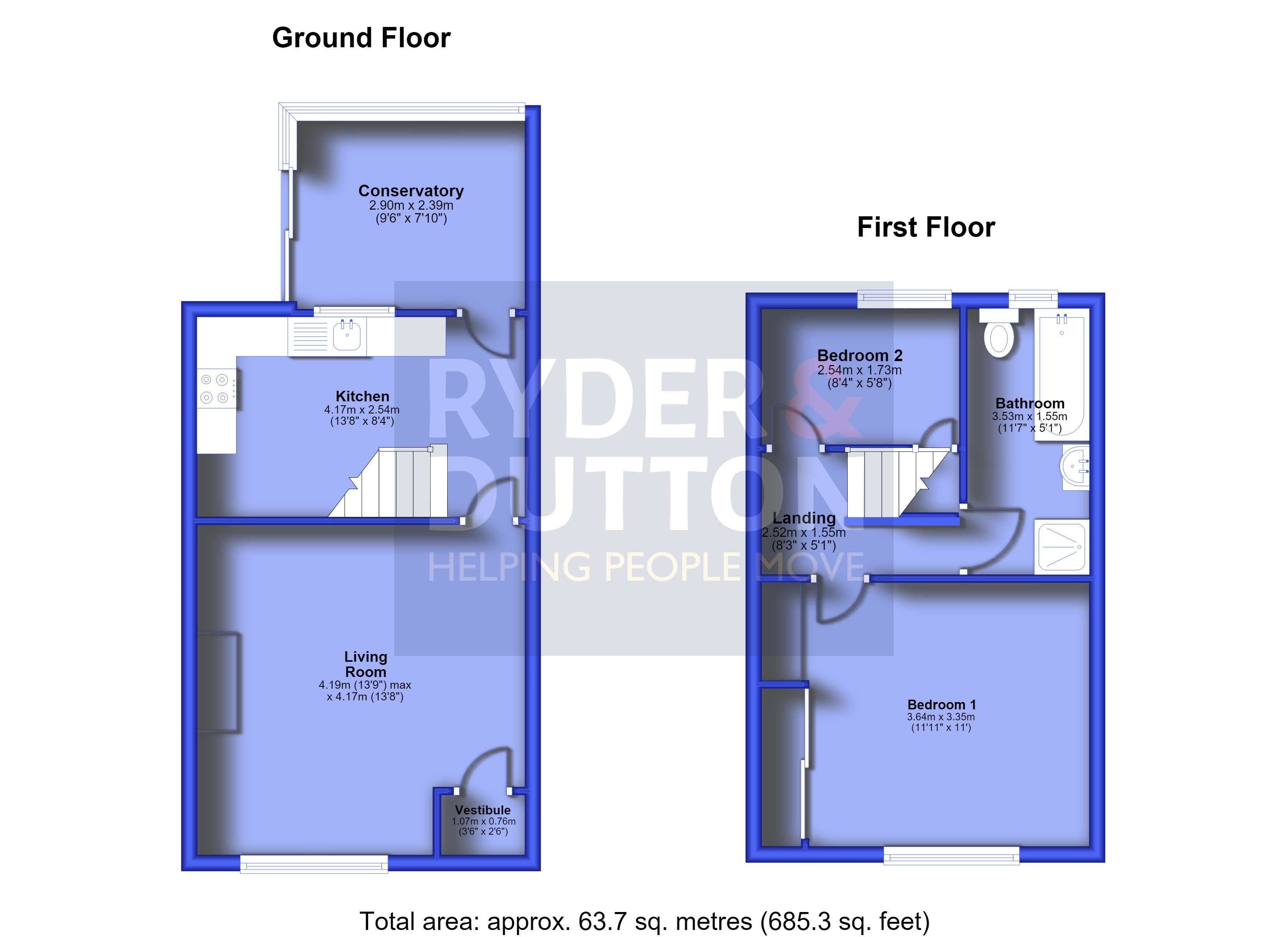 198, New Line, Bacup floorplan