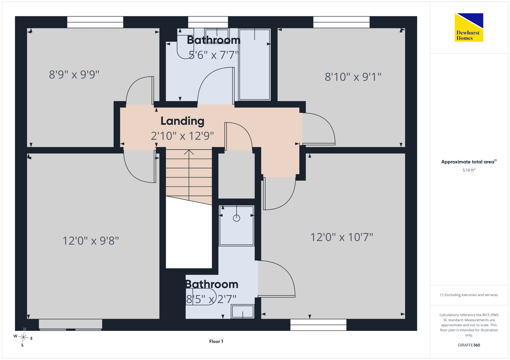 63, Hall Barn Drive, Longridge floorplan