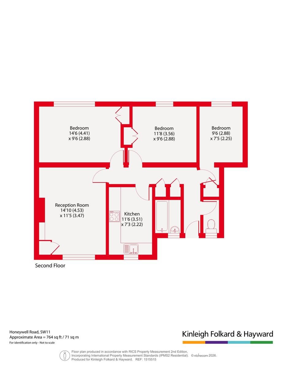 73, Honeywell Road, London floorplan