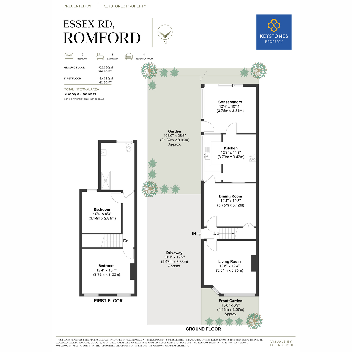 71, Essex Road, Romford floorplan
