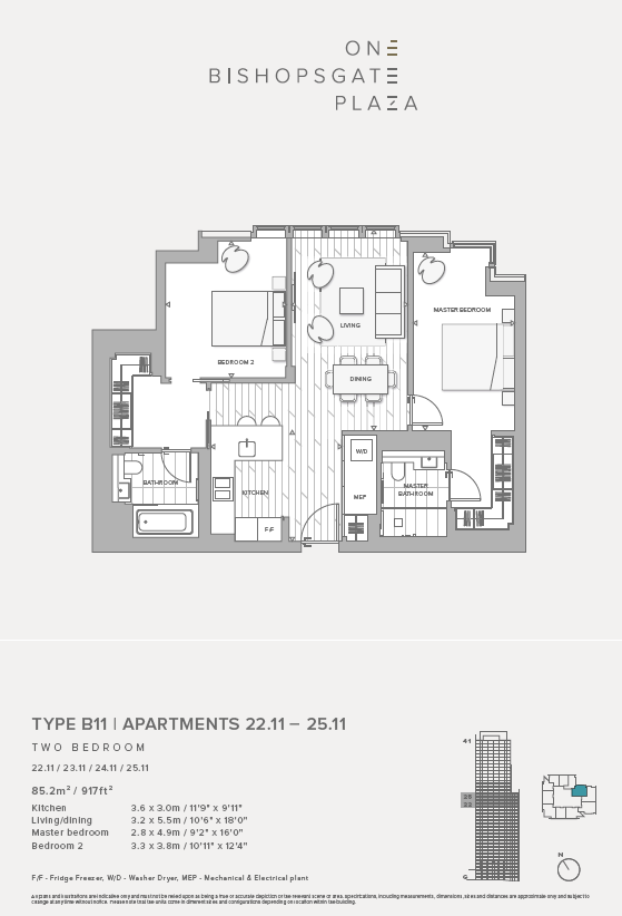 22.11,, One Bishopsgate Plaza, London floorplan