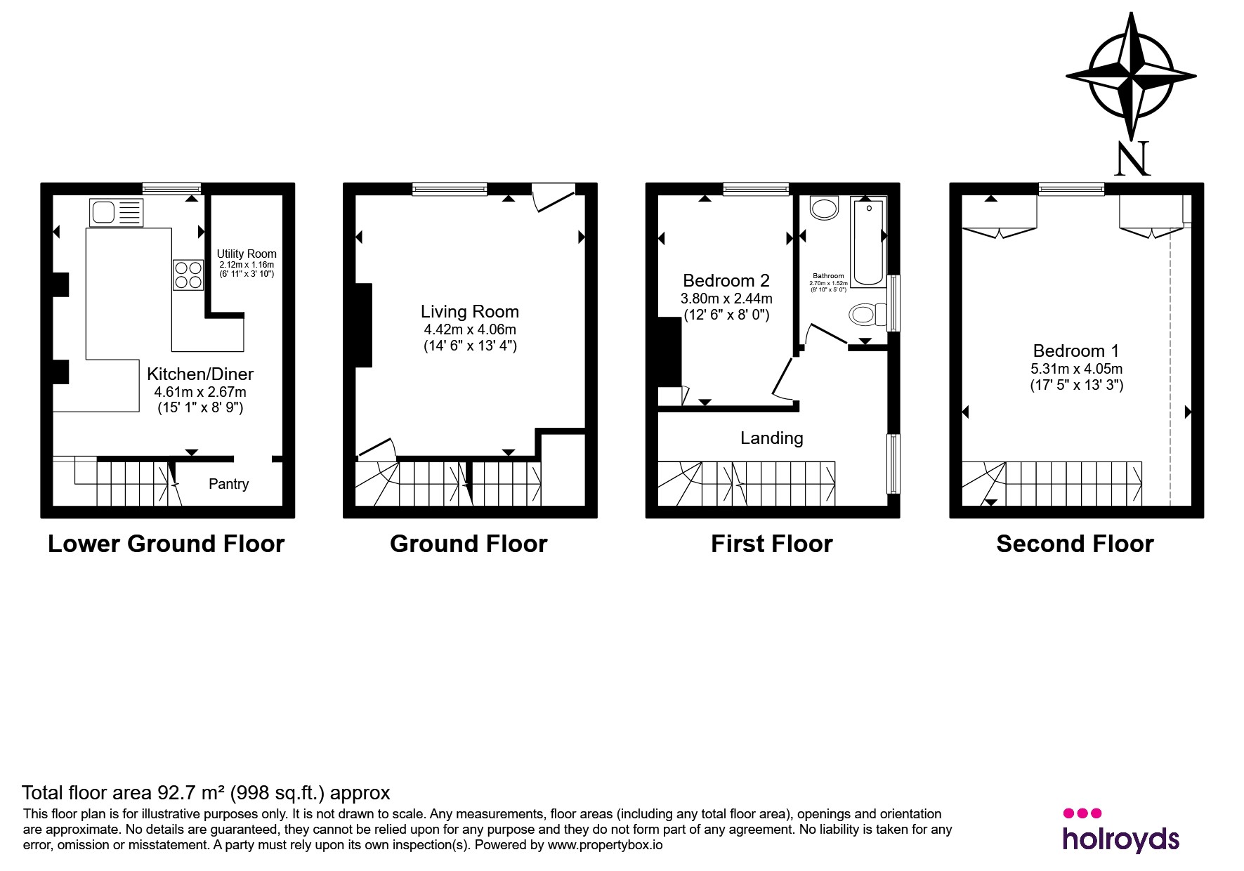 50, Fell Lane, Keighley floorplan