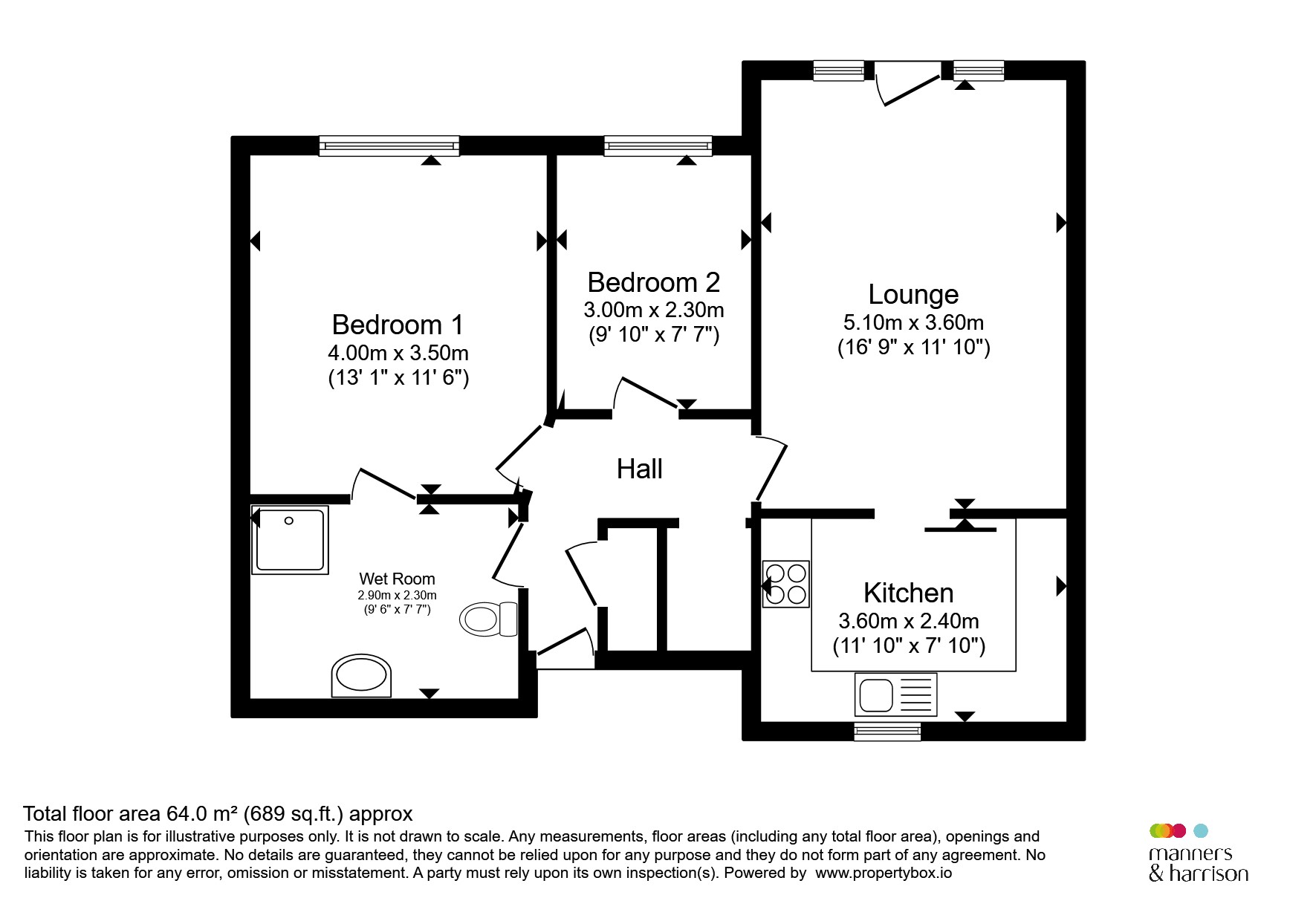 303, Hartfields, Hartlepool floorplan