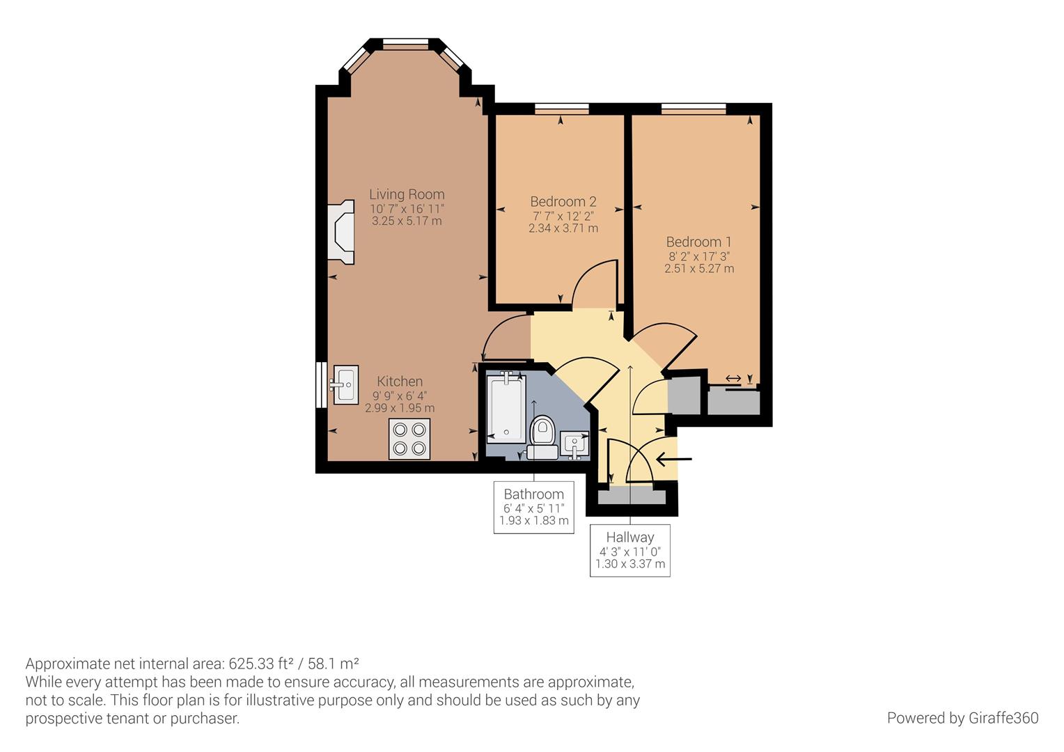 Humbert Road, Etruria, StokeOnTrent ST1, 2 bedroom flat to rent