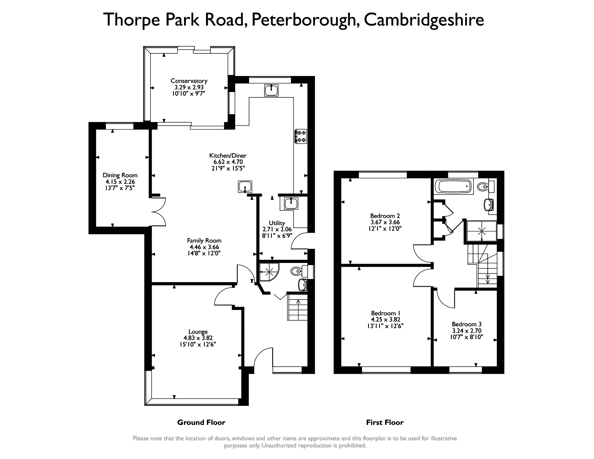 Thorpe Park Road, Peterborough PE3, 3 bedroom bungalow for sale