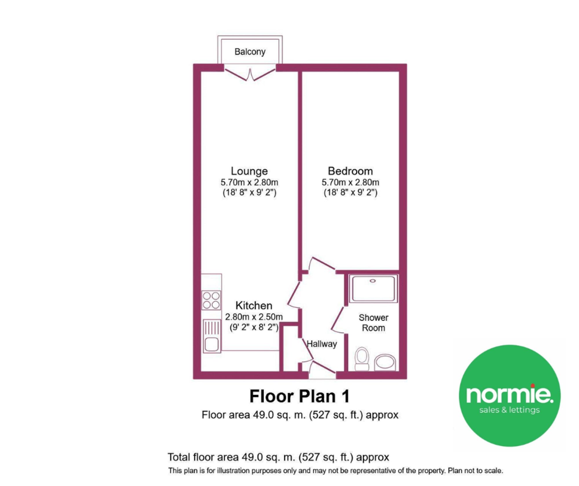 95 Cedar Court, Manchester floorplan
