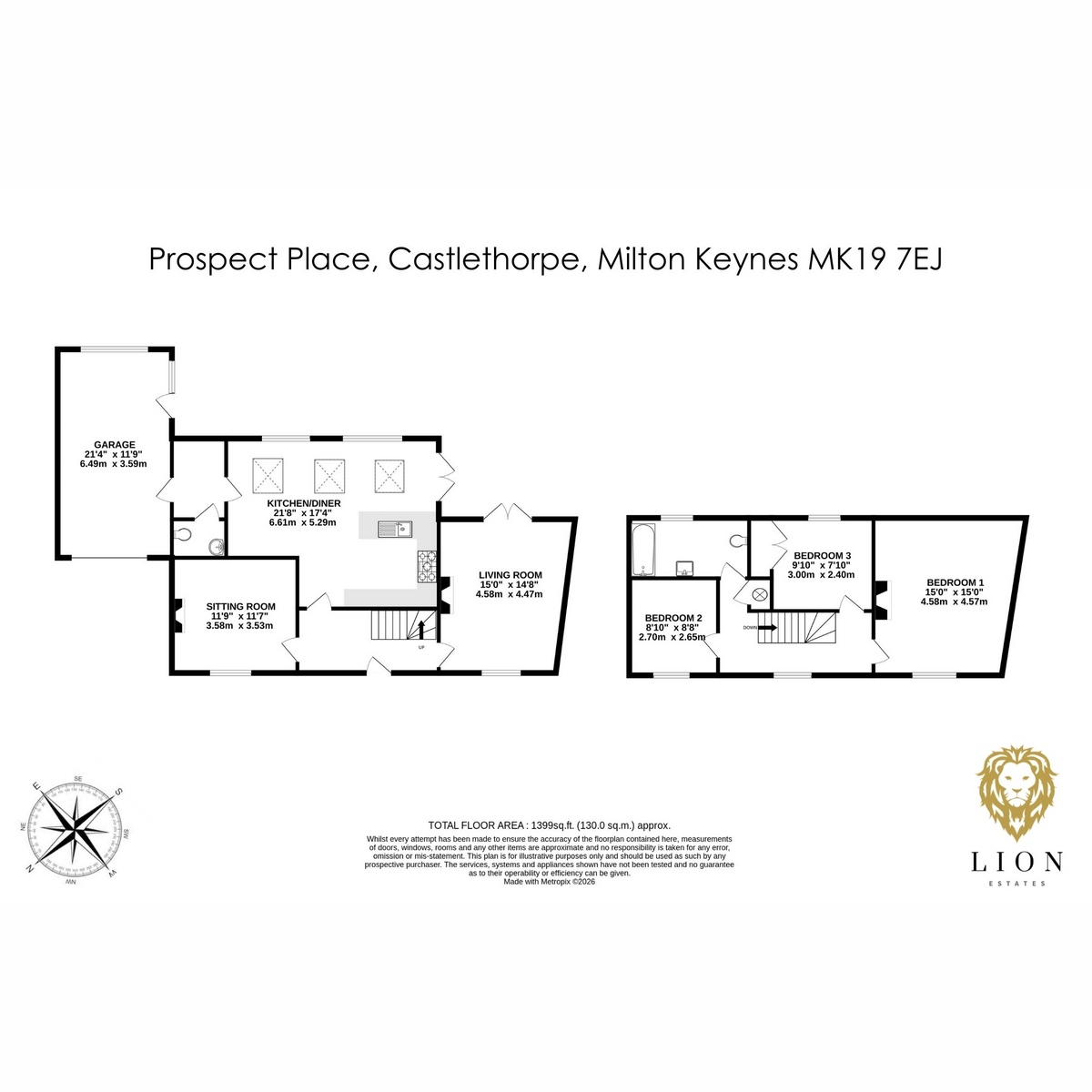 Flat 3, 3, prospect Place, Castlethorpe floorplan