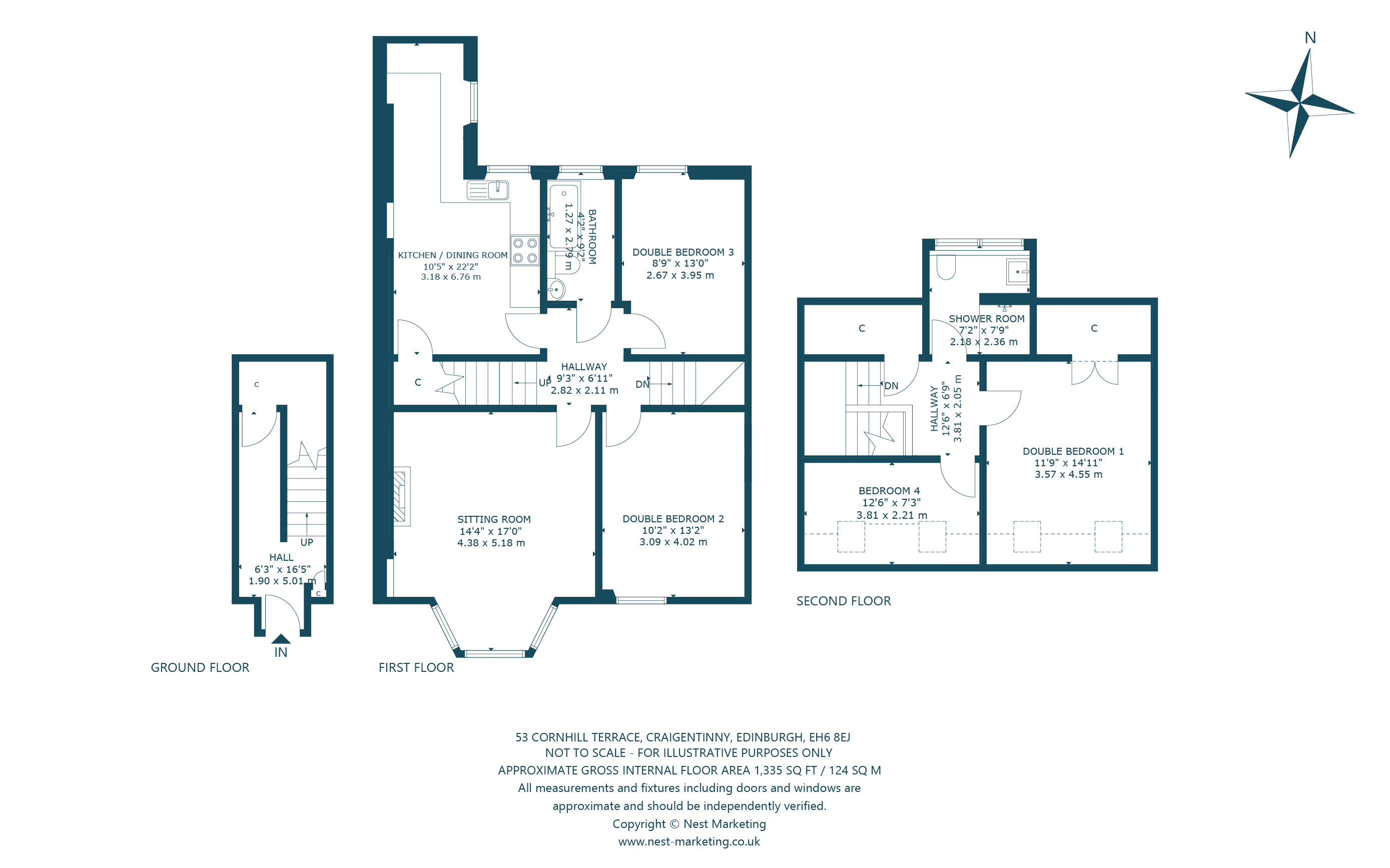 53, Cornhill Terrace, Edinburgh floorplan