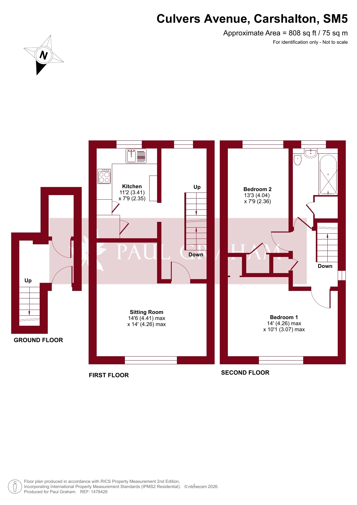 108, Culvers Avenue, Carshalton floorplan