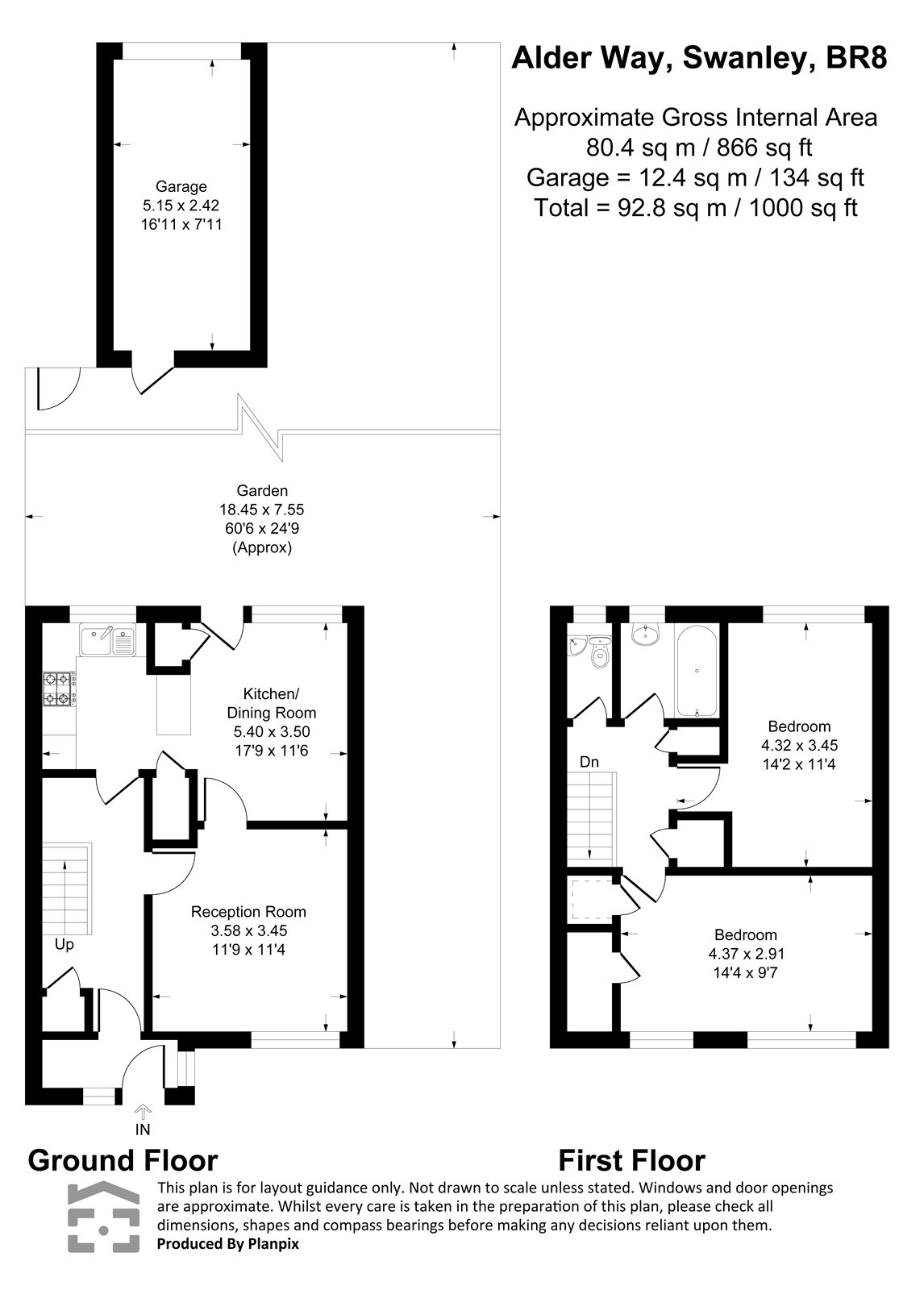 19, Alder Way, Swanley floorplan