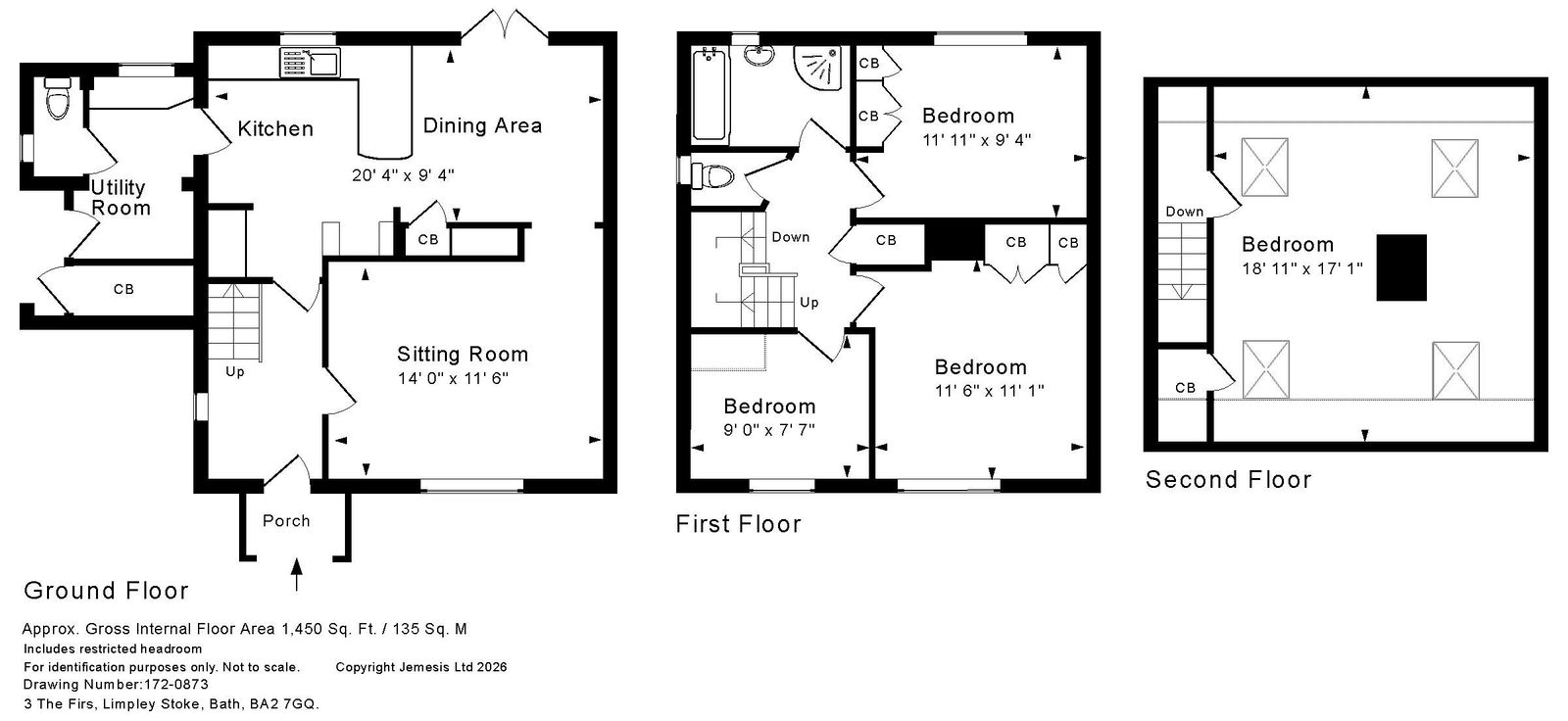 3, The Firs, Bath floorplan