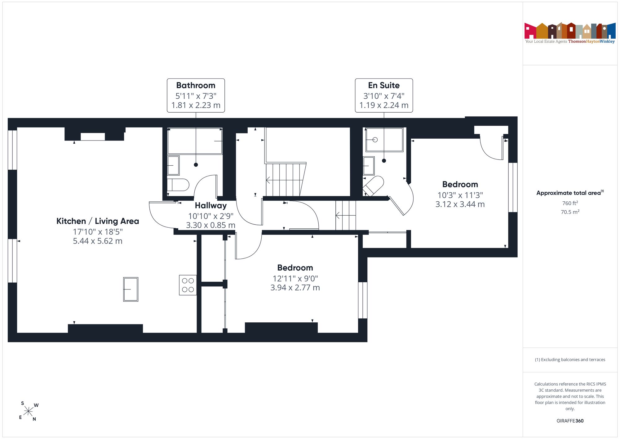 Flat 3, 2 Methven Terrace, Grange-Over-Sands floorplan