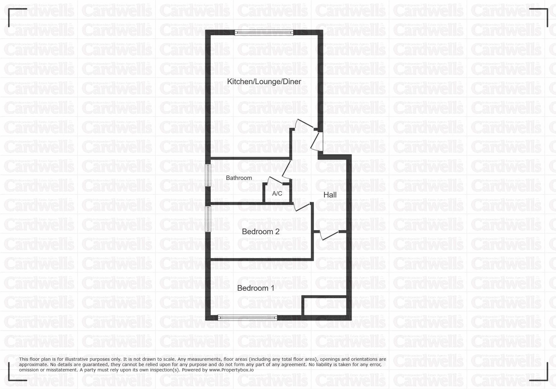 Flat 5, 123 Bridge Apartments, Church Street, Bolton floorplan