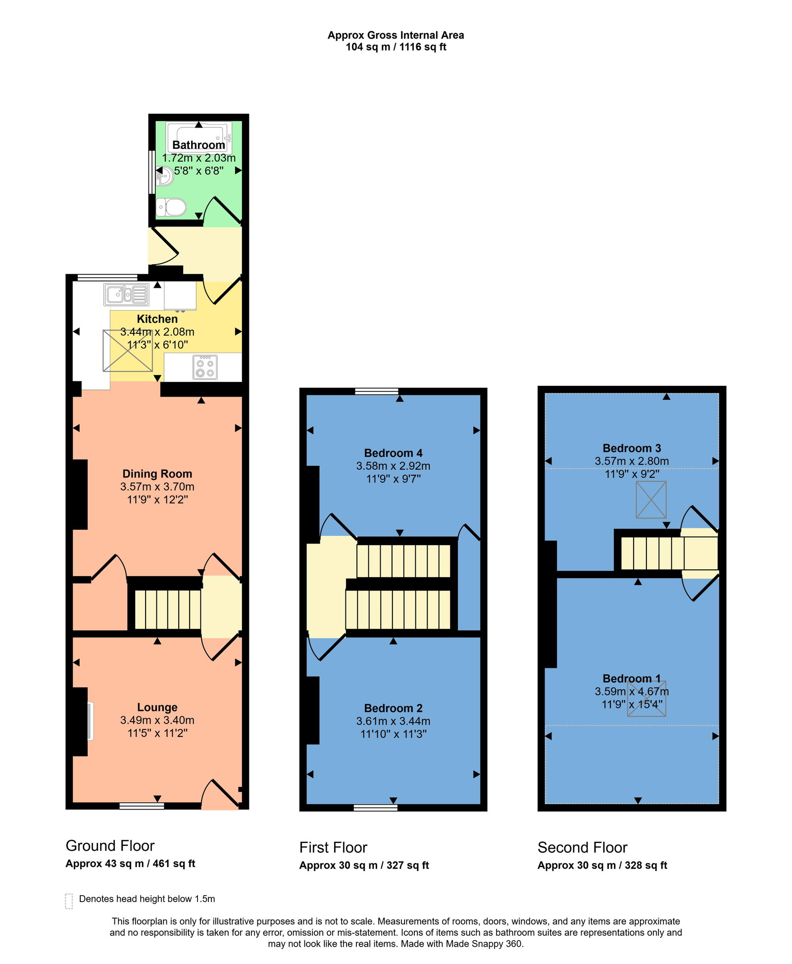 34, Fleming Street, Maryport floorplan