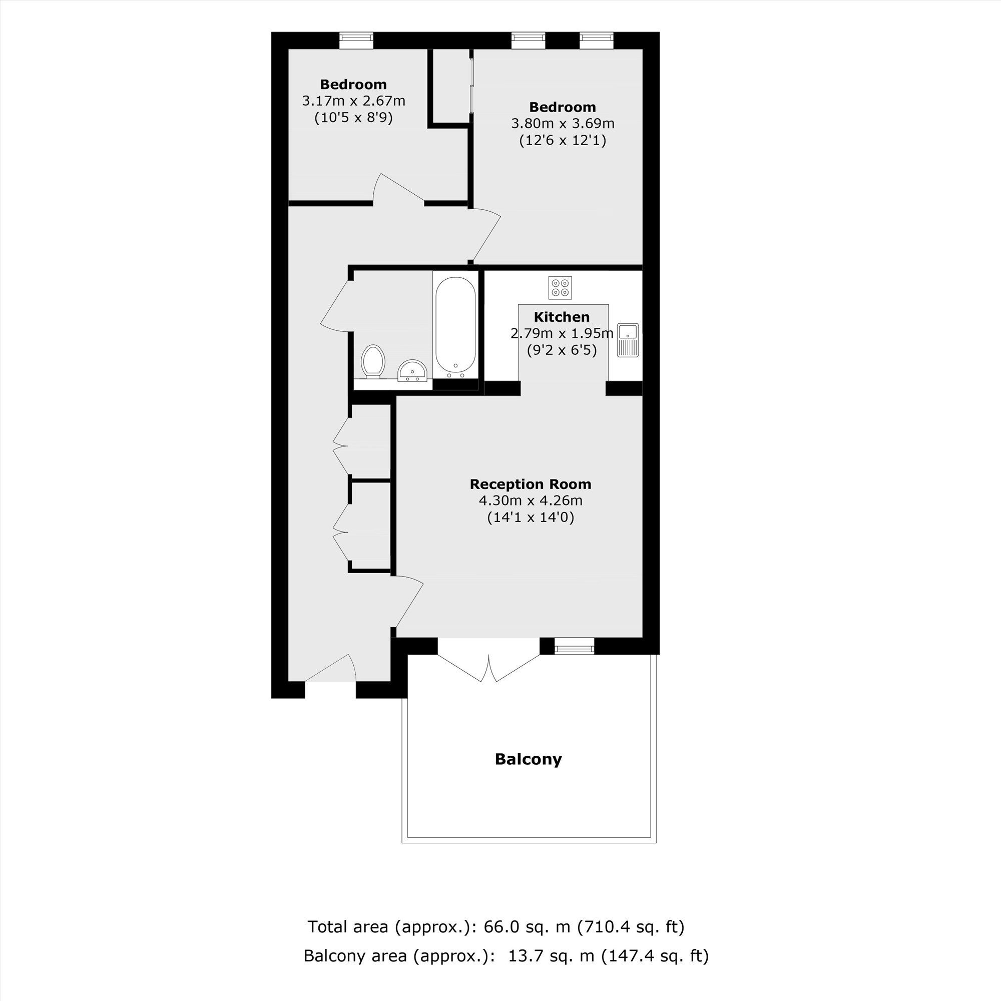 Flat 103, Giles Court, 4, Tabernacle Gardens, London floorplan