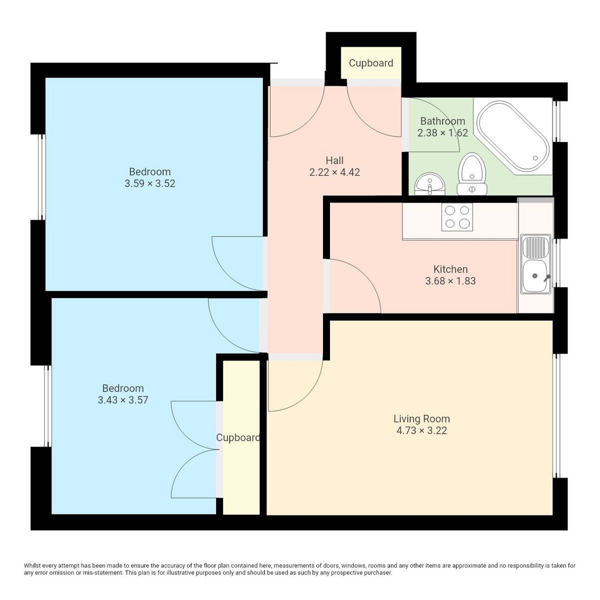 17c, Gertrude Place, Glasgow floorplan