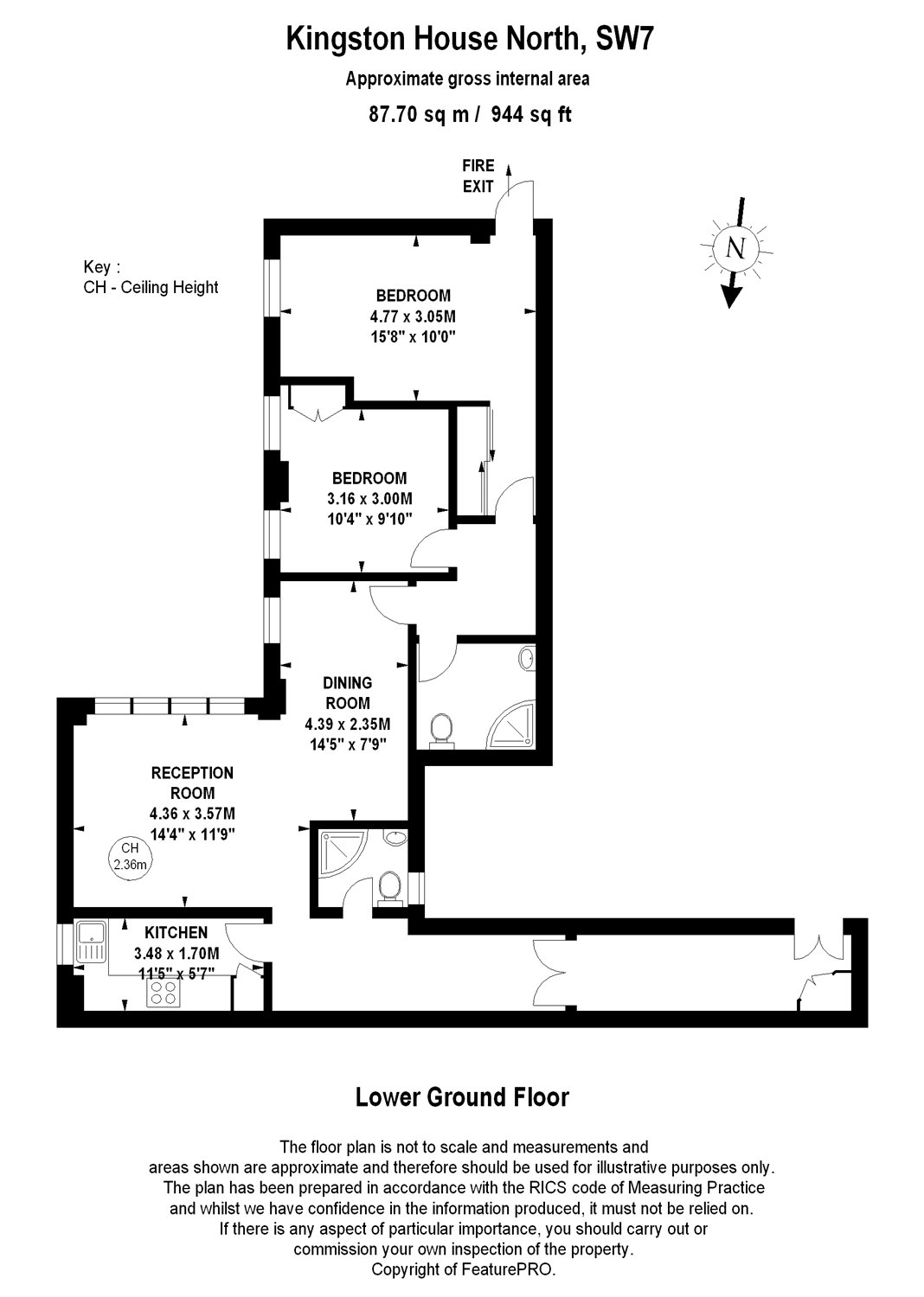 2 Bedrooms Flat to rent in Kingston House North, Prince's Gate, Knightsbridge, London SW7