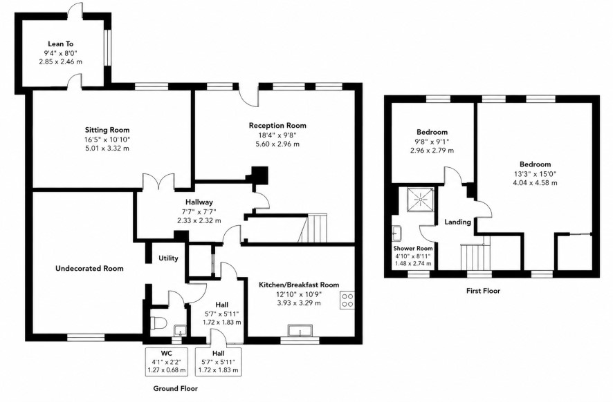 1 & 2 Westerfield House Farm Cottages, Humber Doucy Lane, Ipswich floorplan