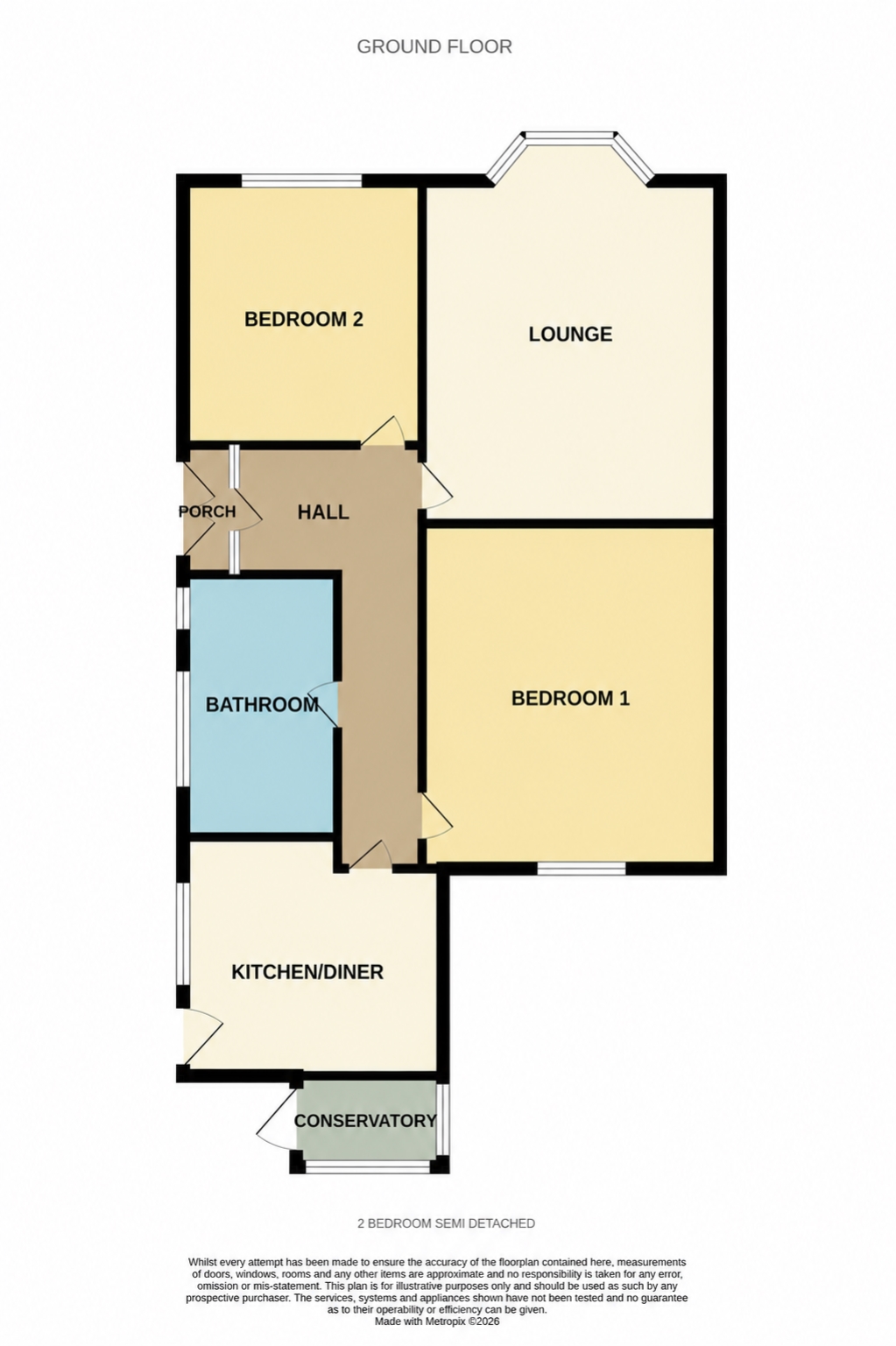 94, Oxford Street, Wellingborough floorplan