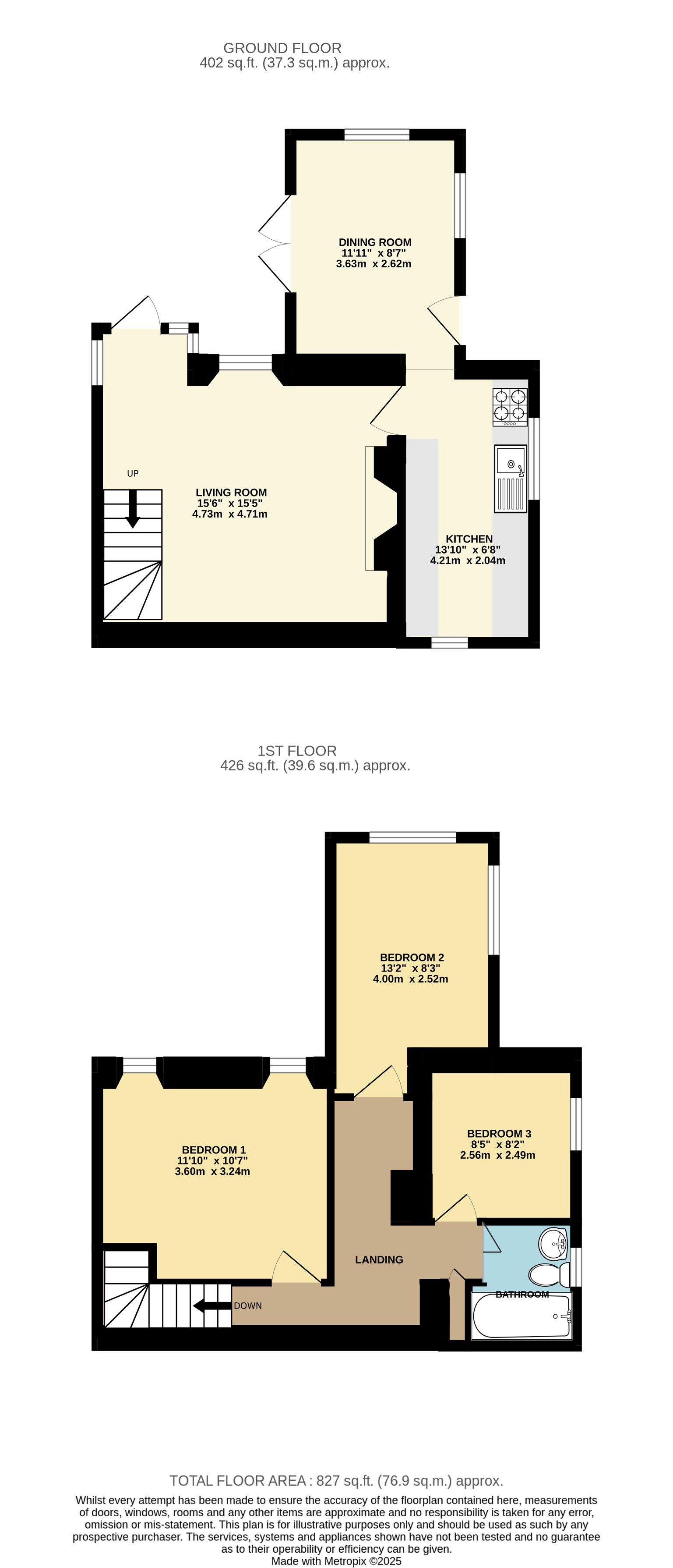Wellside, Well Lane, Liskeard floorplan