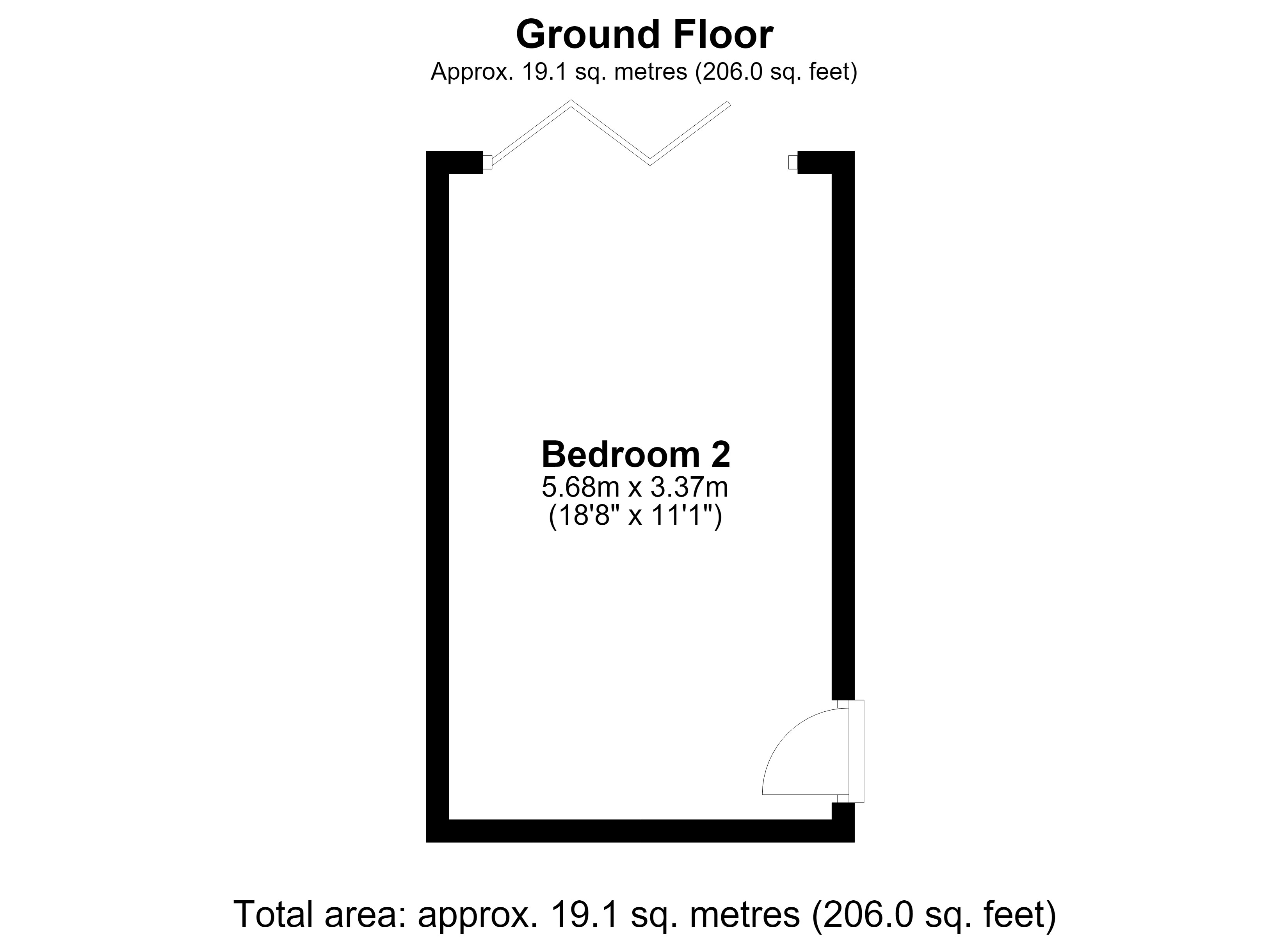 Room 2, 21, Crosspath, Crawley floorplan