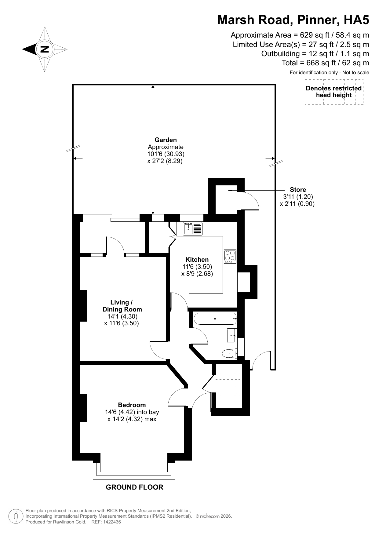 11, Marsh Road, Pinner floorplan