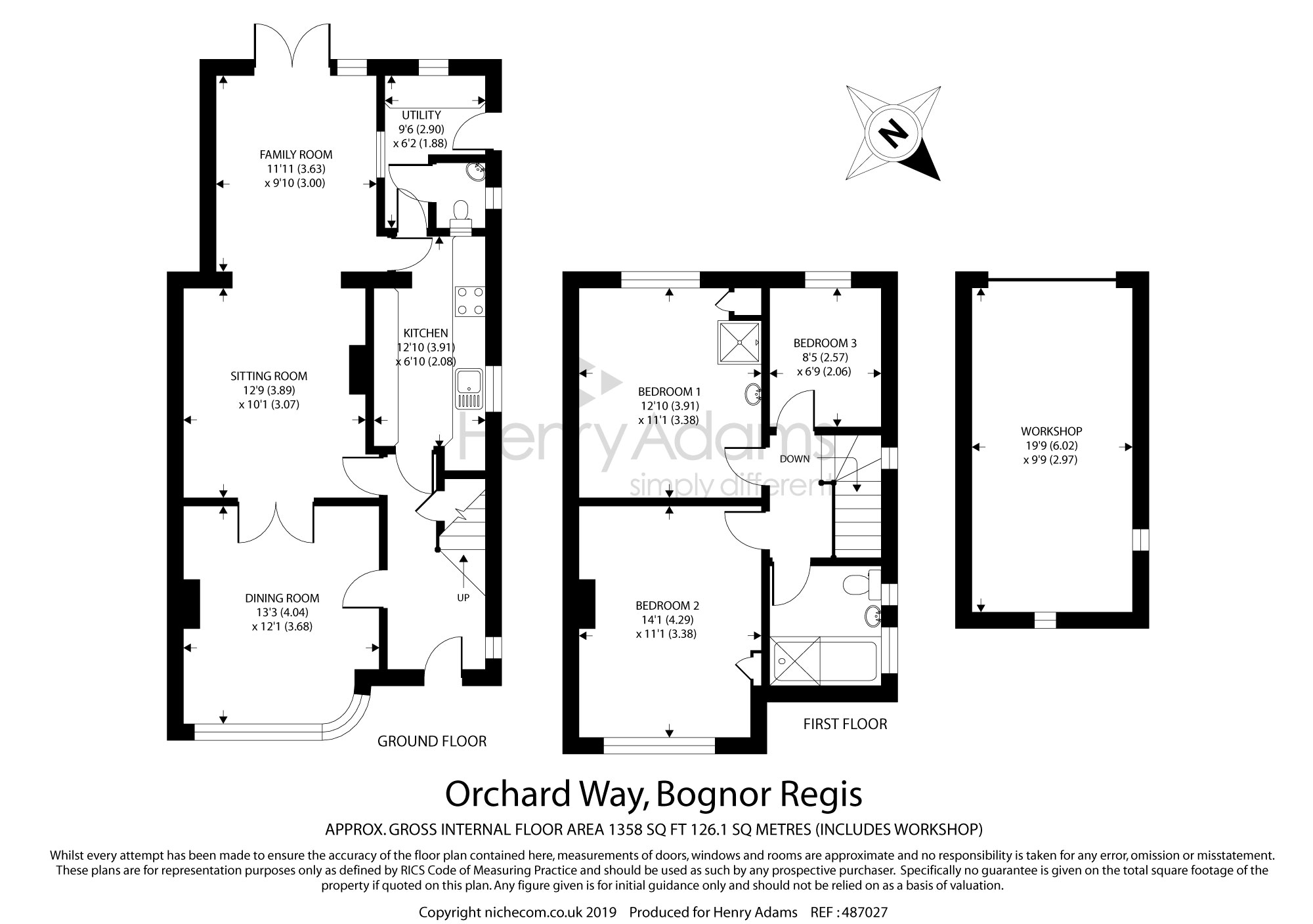 3 Bedrooms Semi-detached house for sale in Orchard Way, Bersted, Bognor Regis PO22