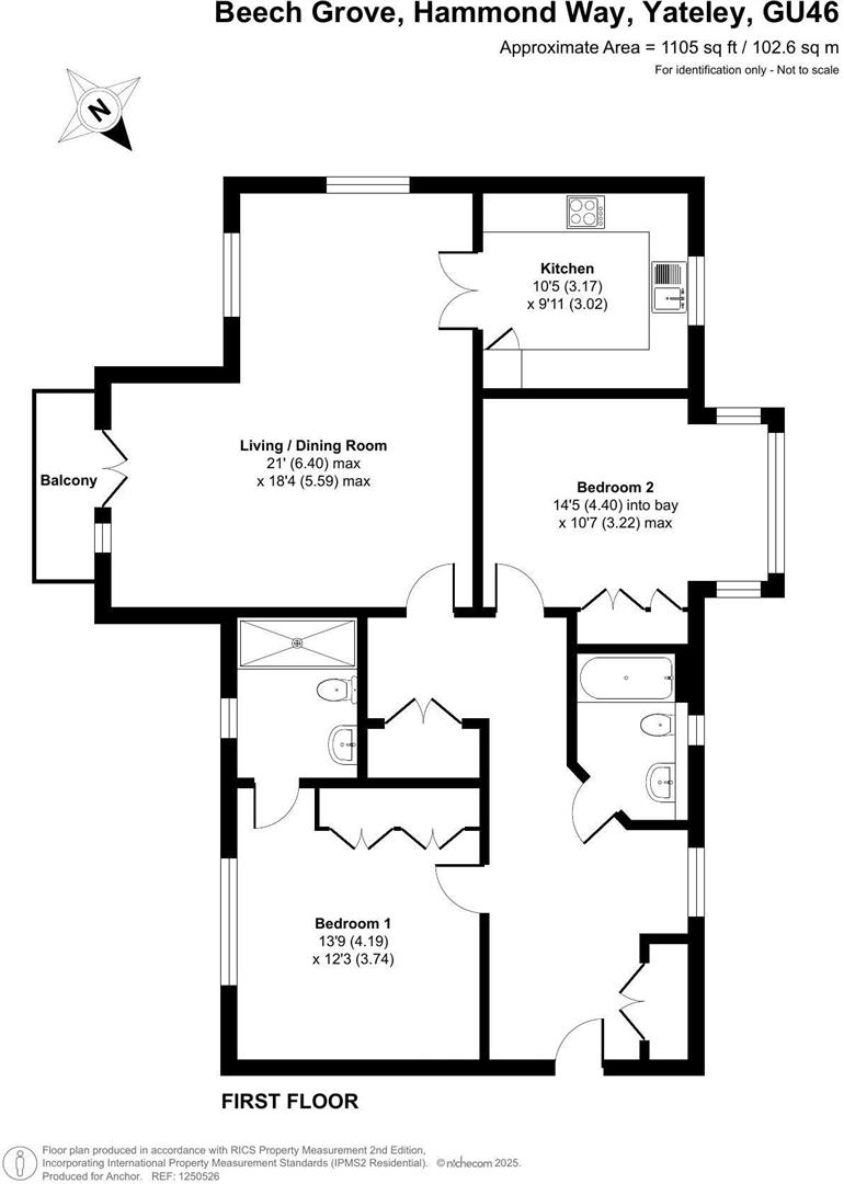 26 Beech Grove, Hammond Way, Yateley floorplan