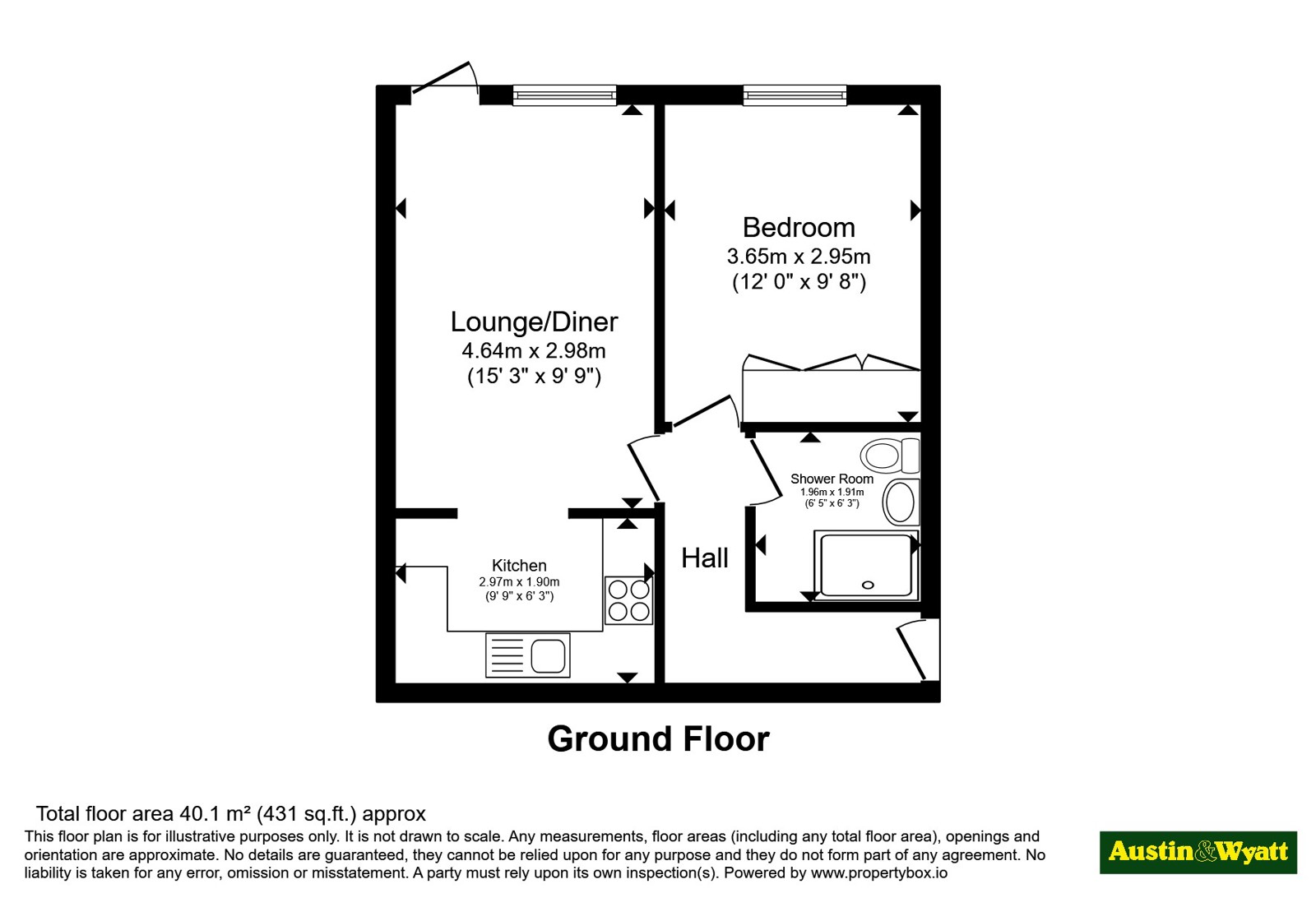 Flat 6, Moselle Court, 164, Millbrook Road East, Hampshire floorplan