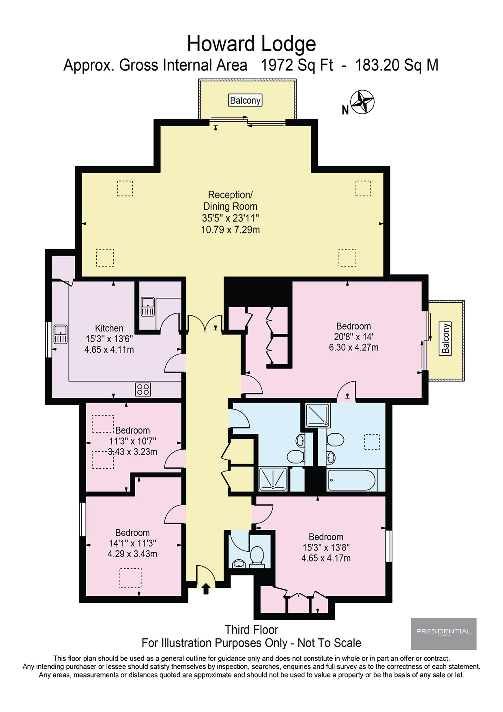69 Howard Lodge, Essex floorplan