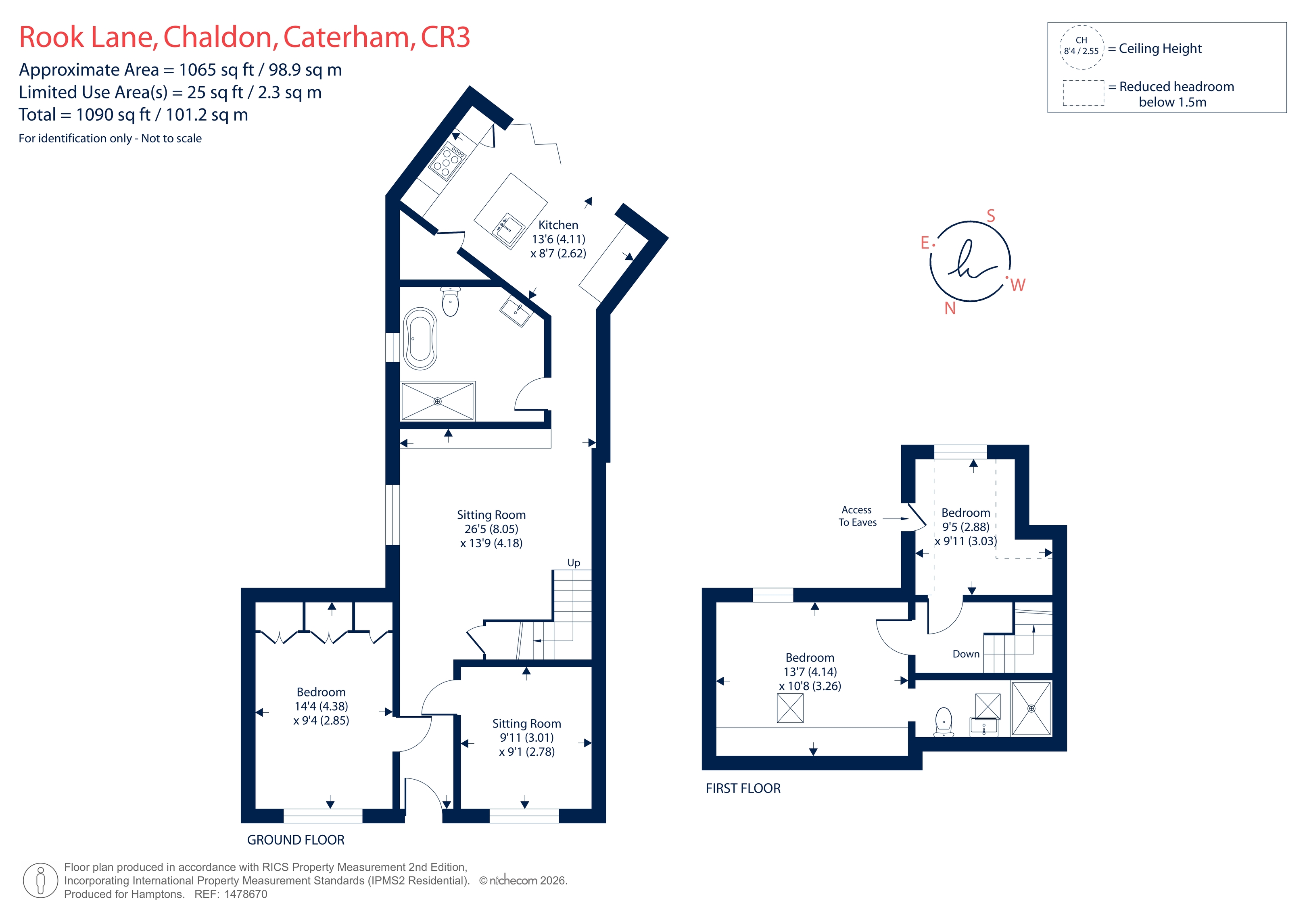 107, Rook Lane, Caterham floorplan