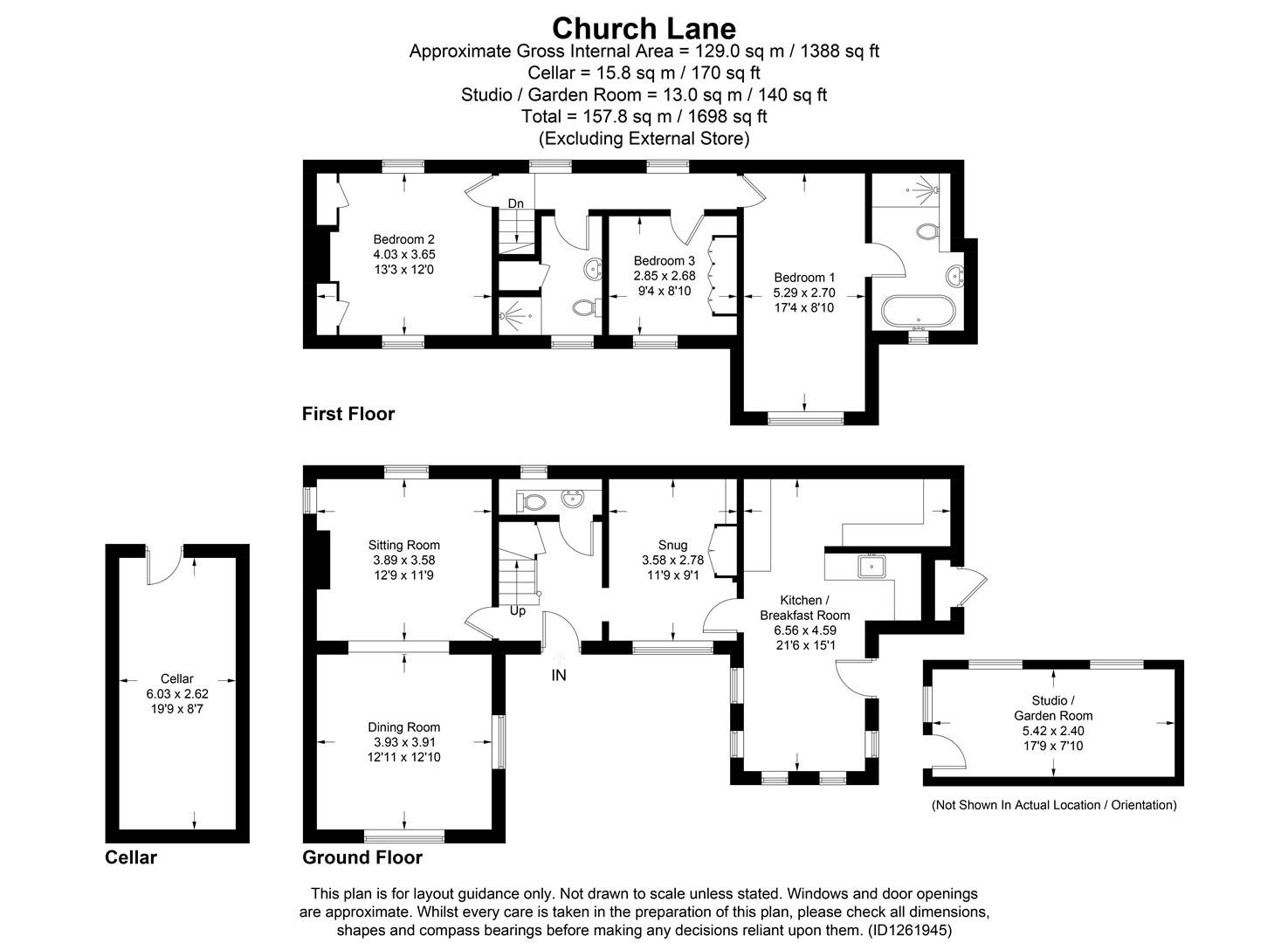 8, Church Lane, Hitchin floorplan