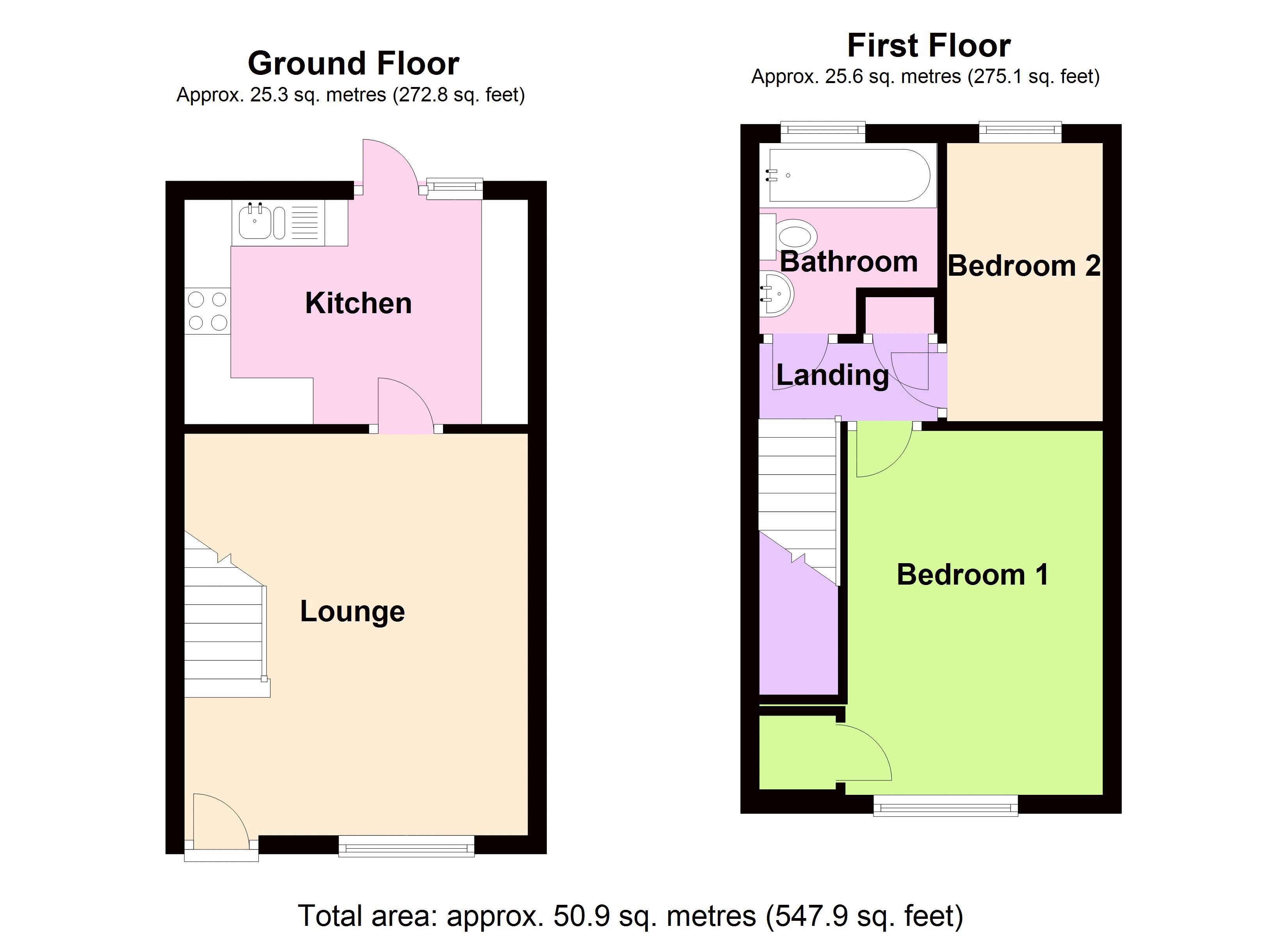 2 Bedrooms Terraced house to rent in The Orchard, Semington, Trowbridge BA14