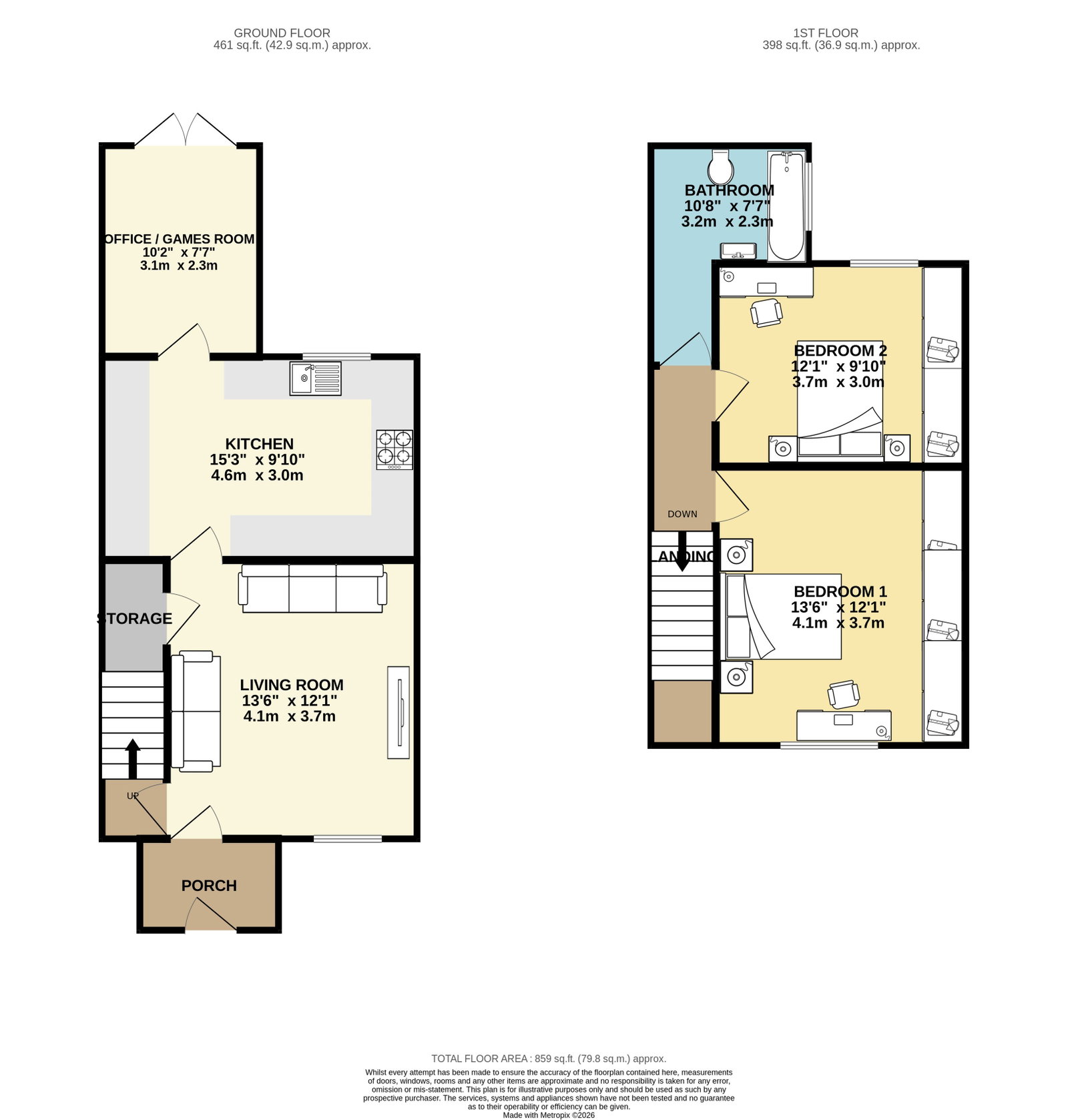 2, Grove Street, Stockport floorplan