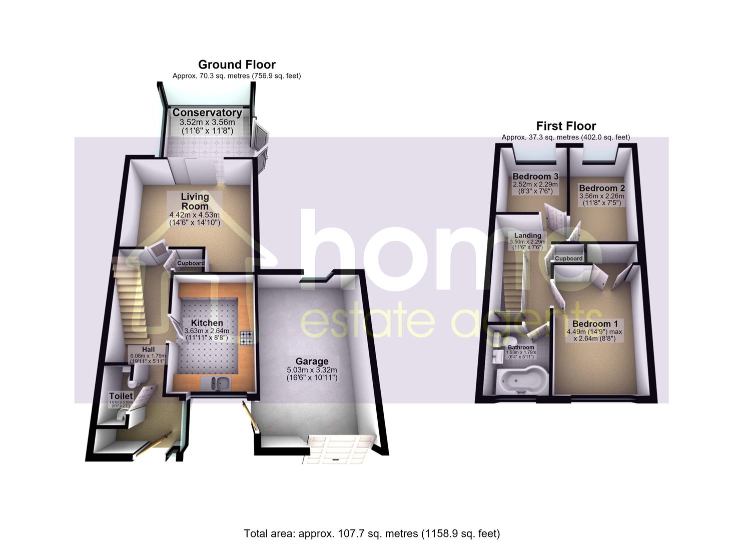 14, Home Farm Avenue, Hyde floorplan