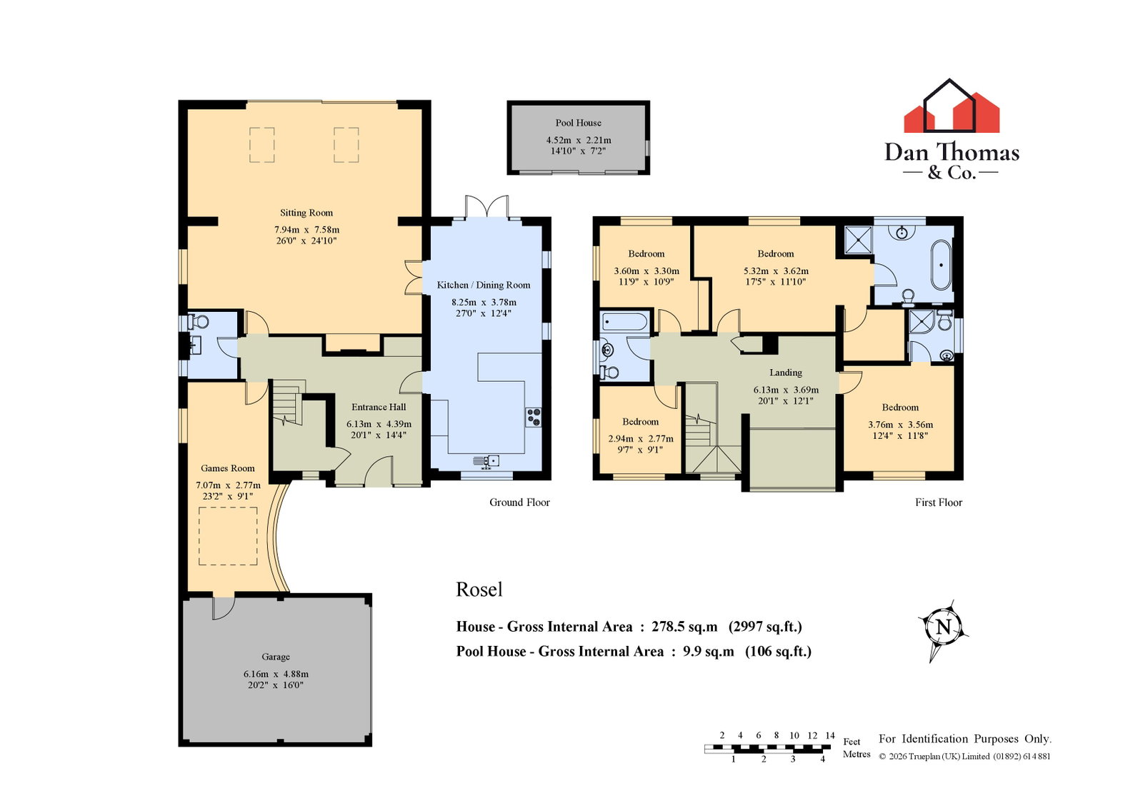 Rosel, Pilgrims Way, West Malling floorplan