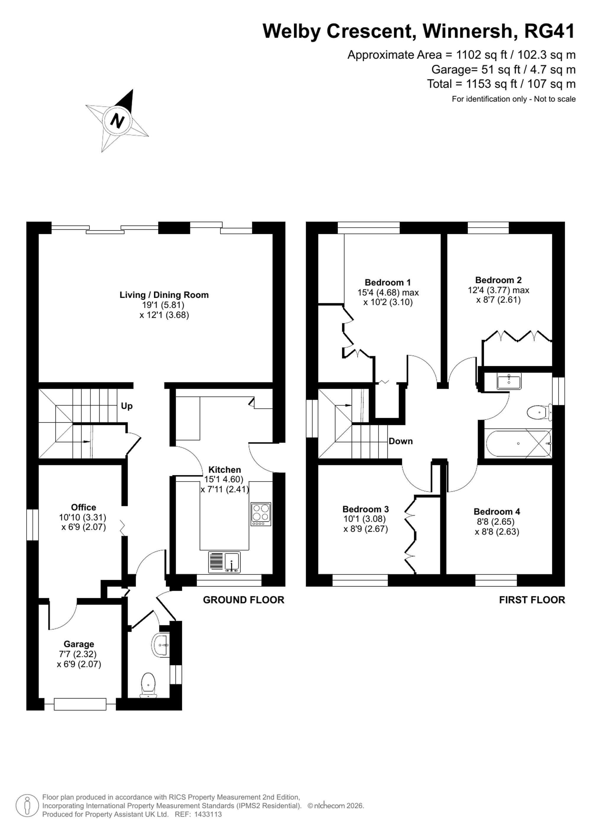 12 Welby Crescent, Wokingham floorplan