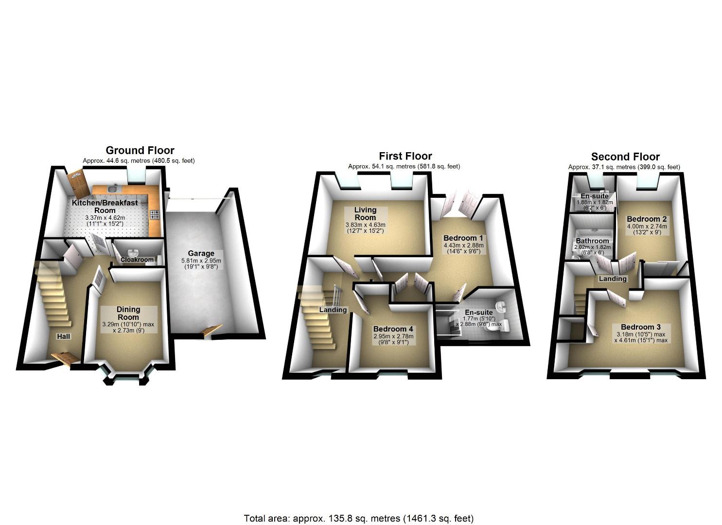 39, Whitelands Way, Bicester floorplan