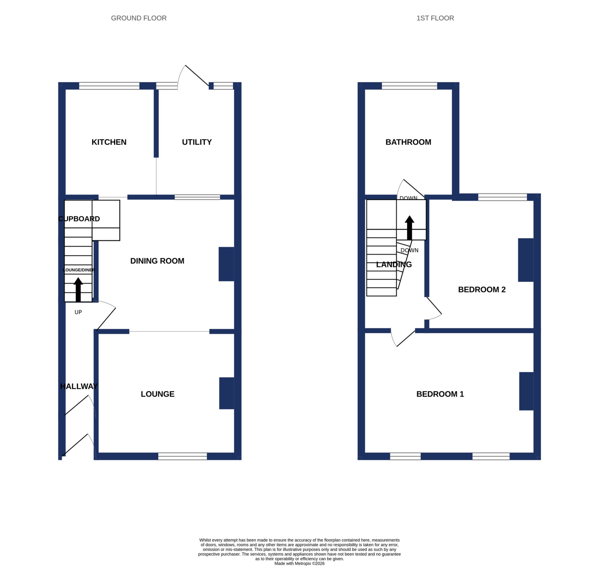 55, Oxford Street, Exeter floorplan