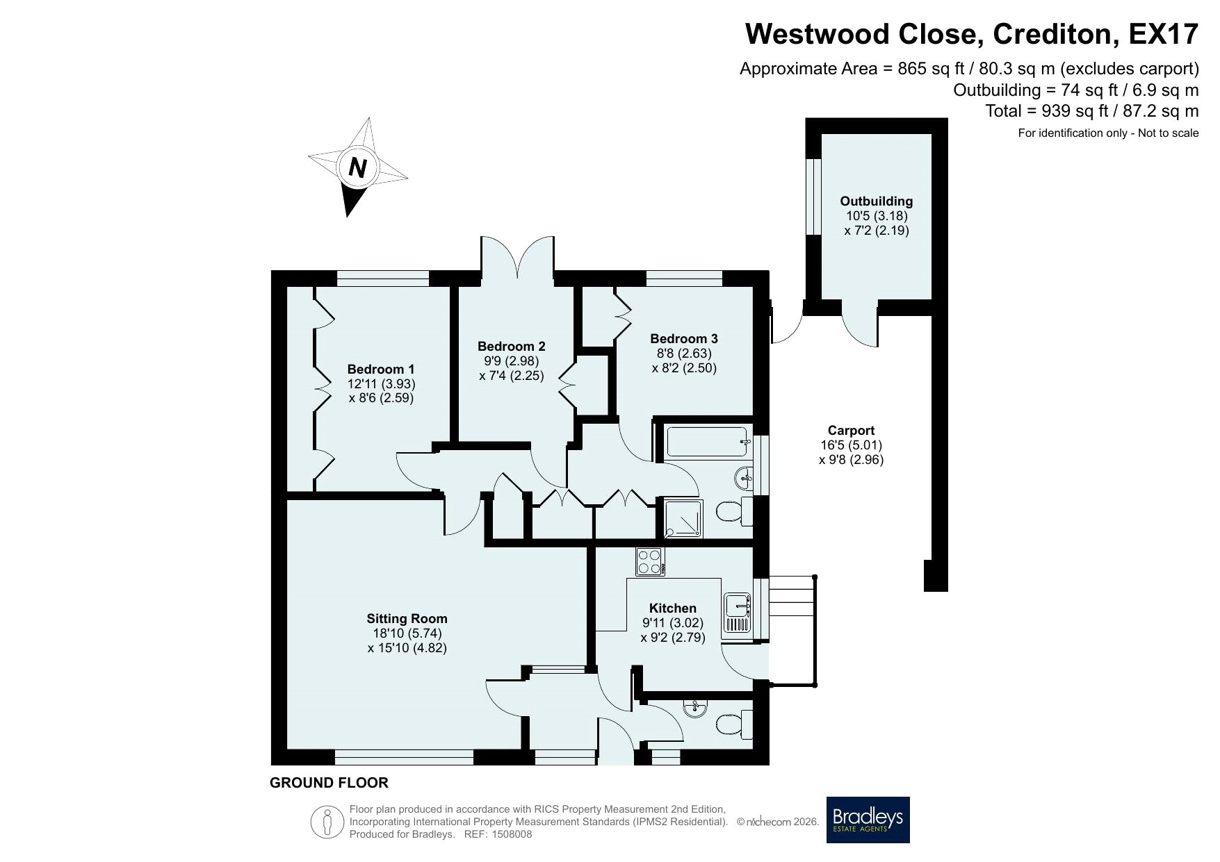 12, Westwood Close, Devon floorplan