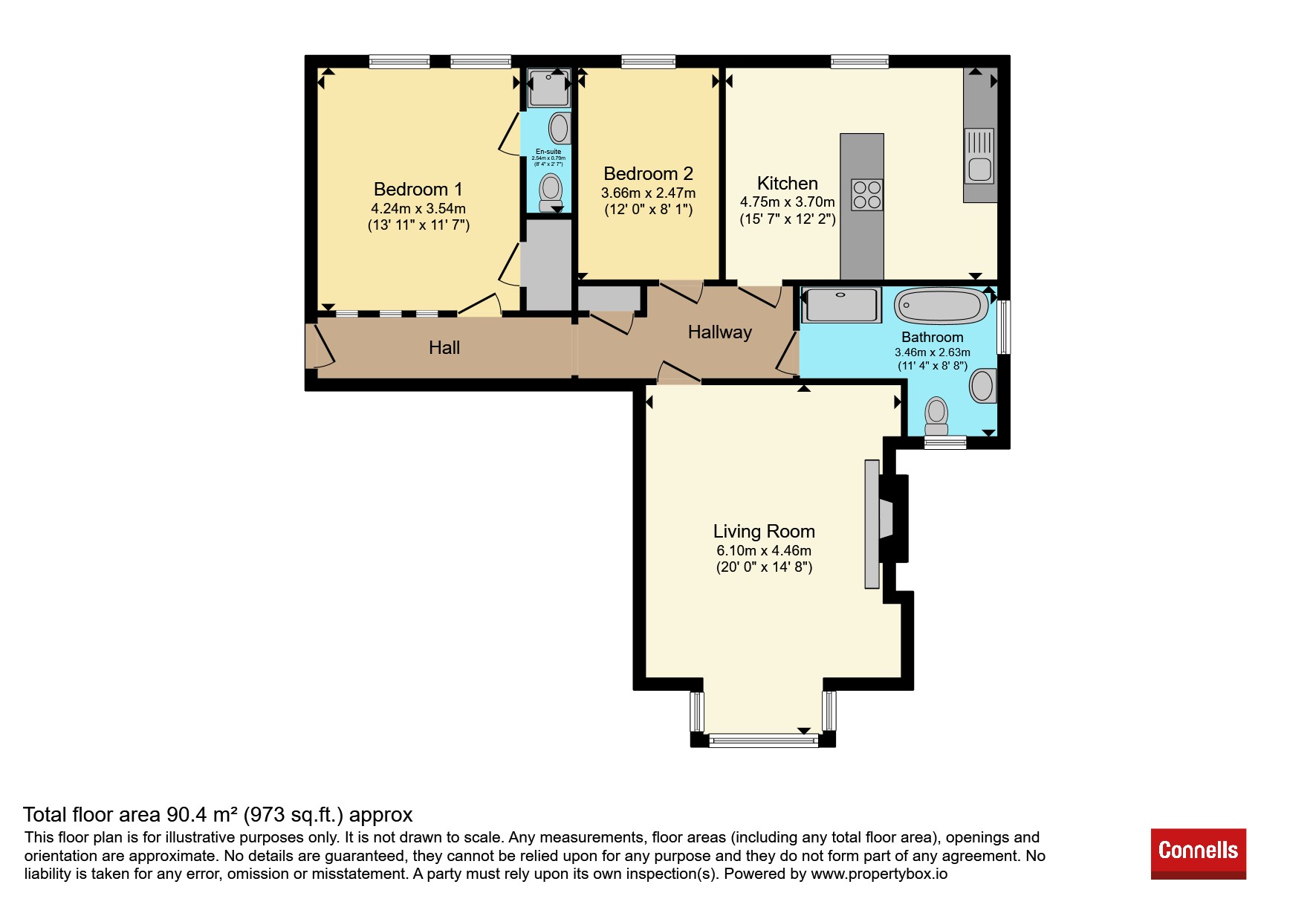 6, Pine Tree Court, 6-7, Pine Tree Glen, Bournemouth floorplan
