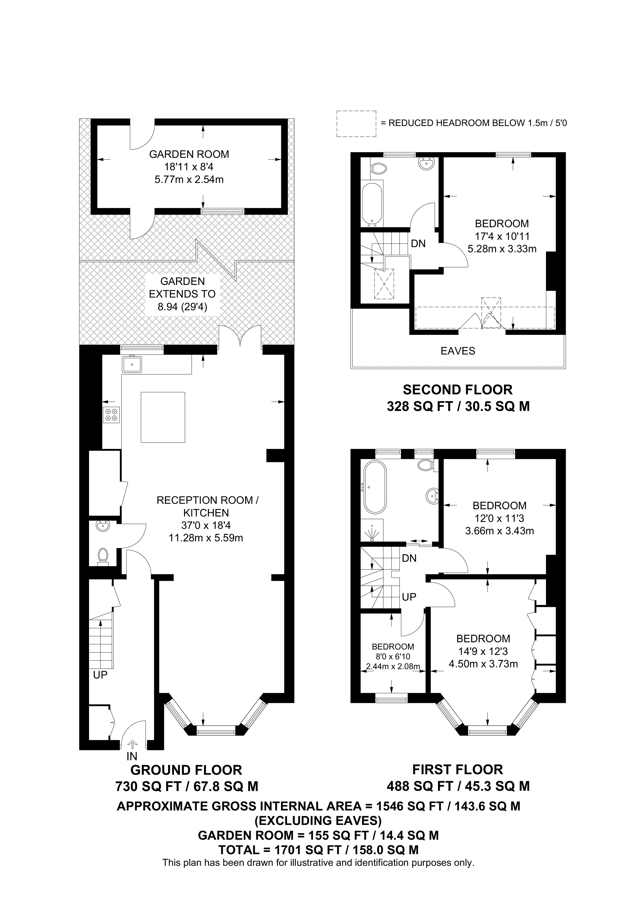 Court Way, Acton floorplan