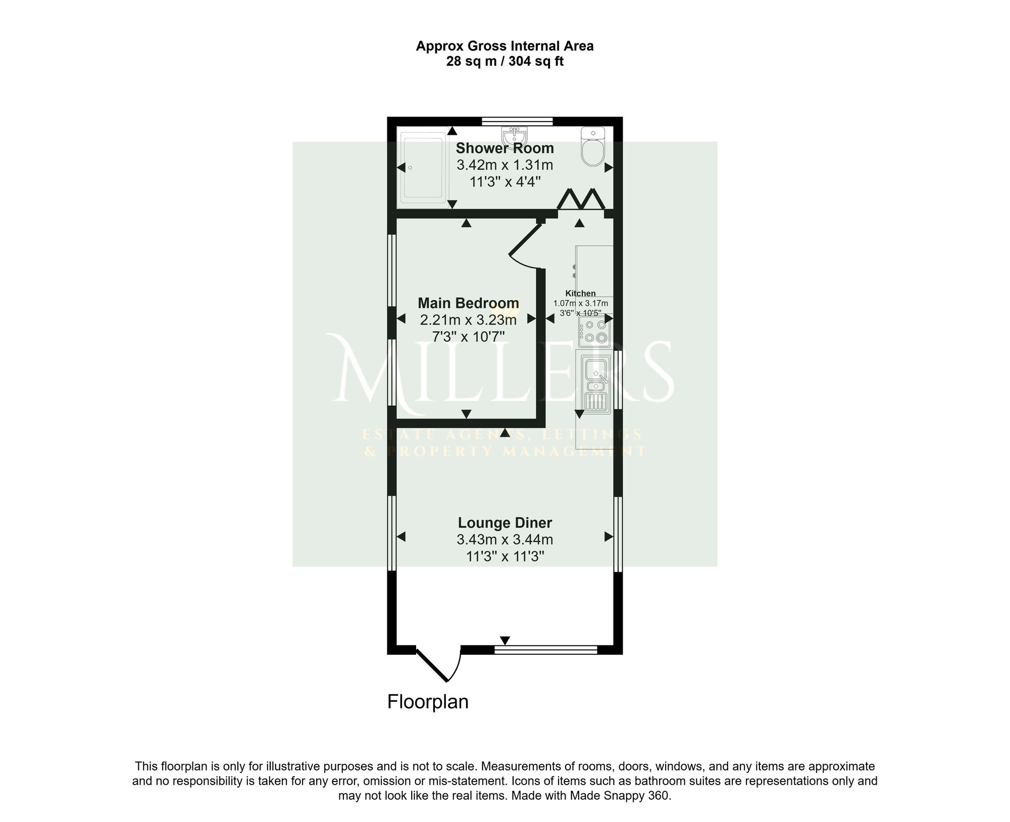 88 Links Chalet Park Links Road, Norwich floorplan