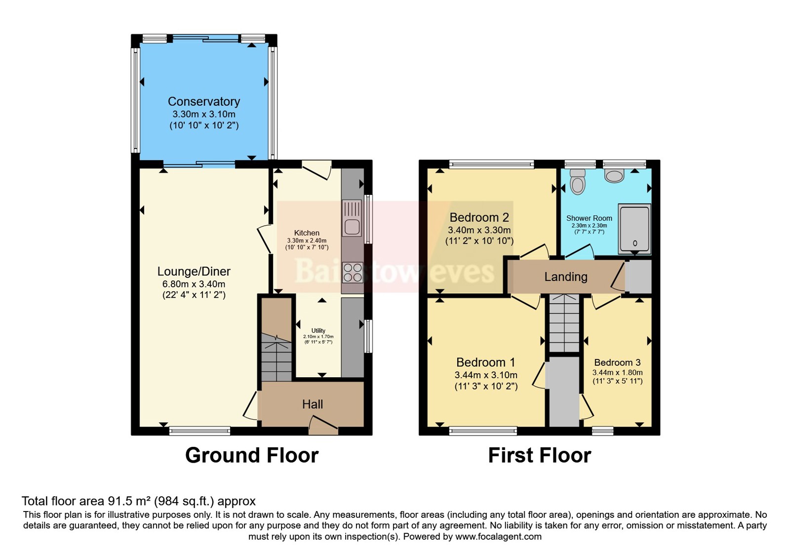 11, Bridgnorth Drive, Nottingham floorplan