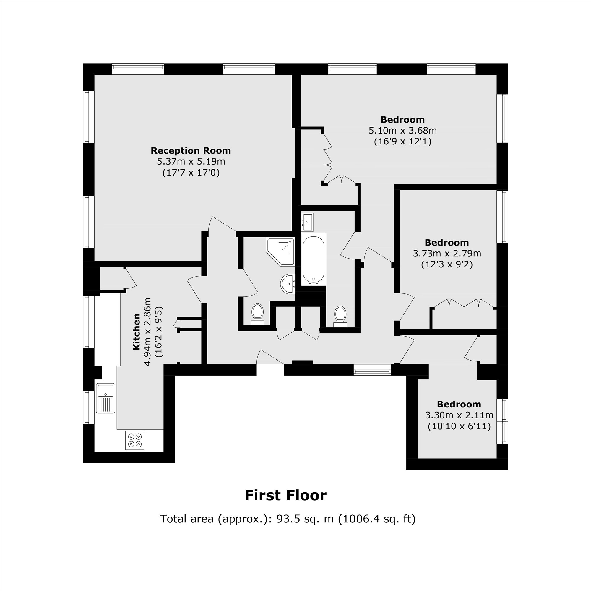 Flat A, 11, Anderson Street, London floorplan